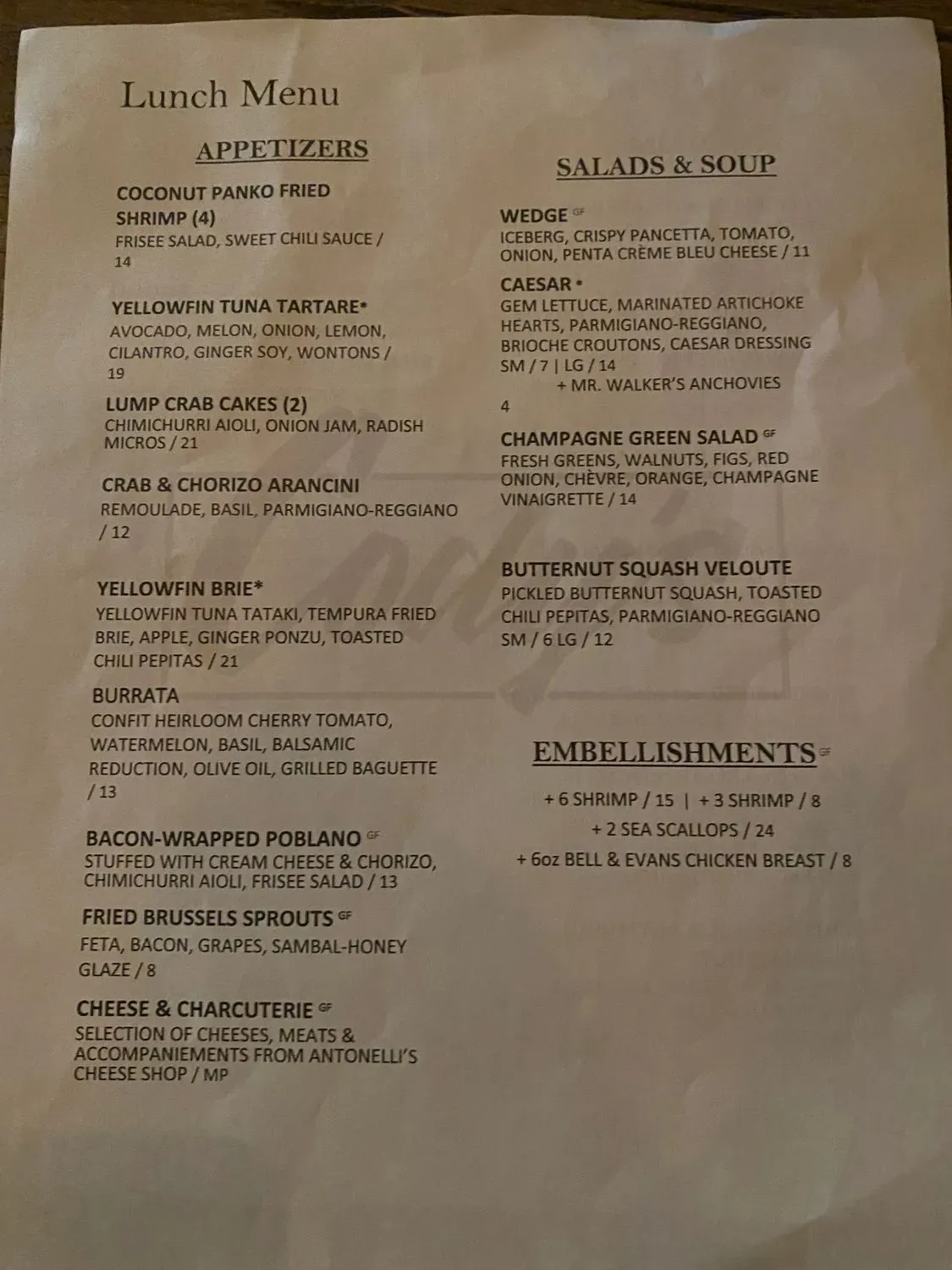 Menu 1