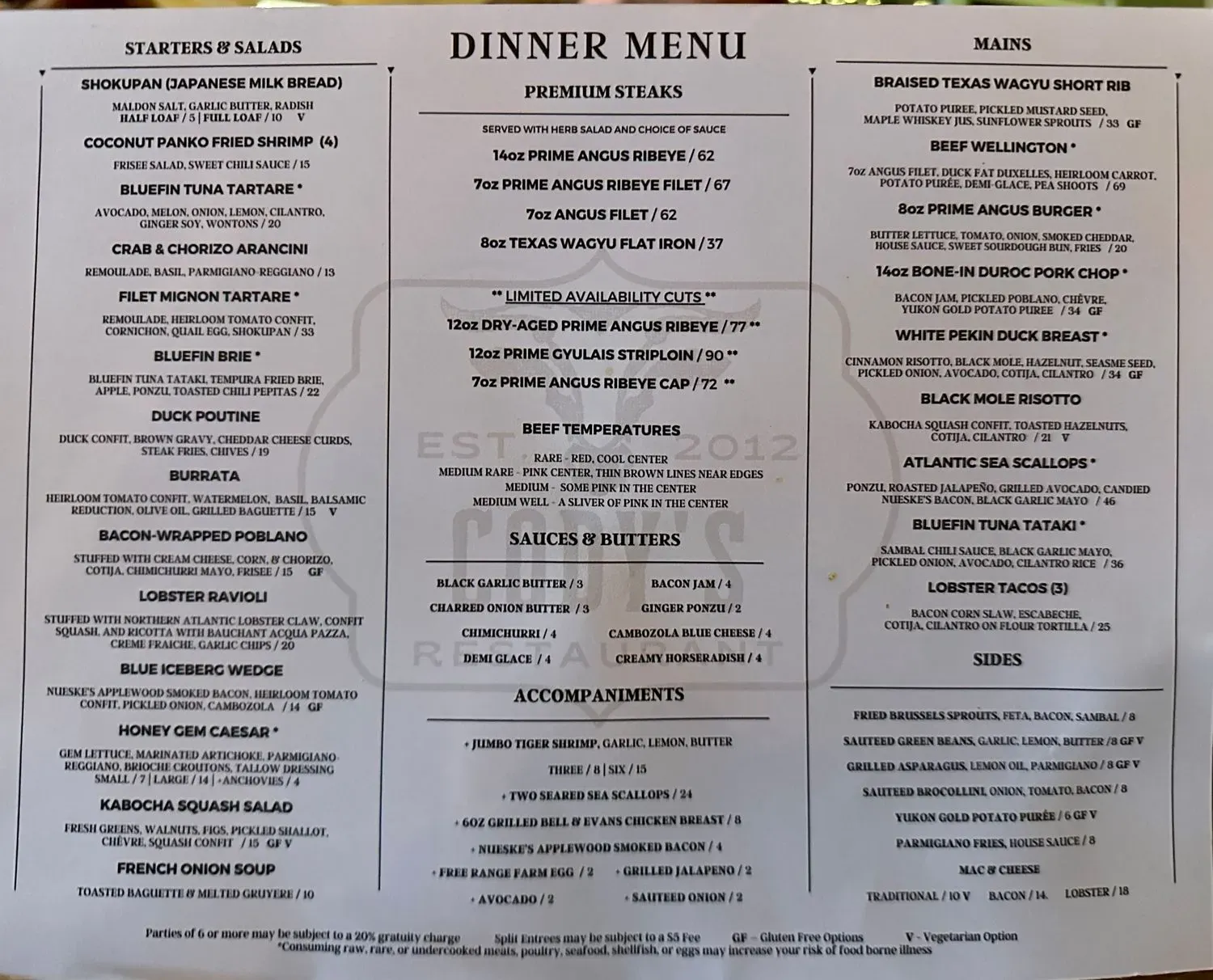 Menu 2