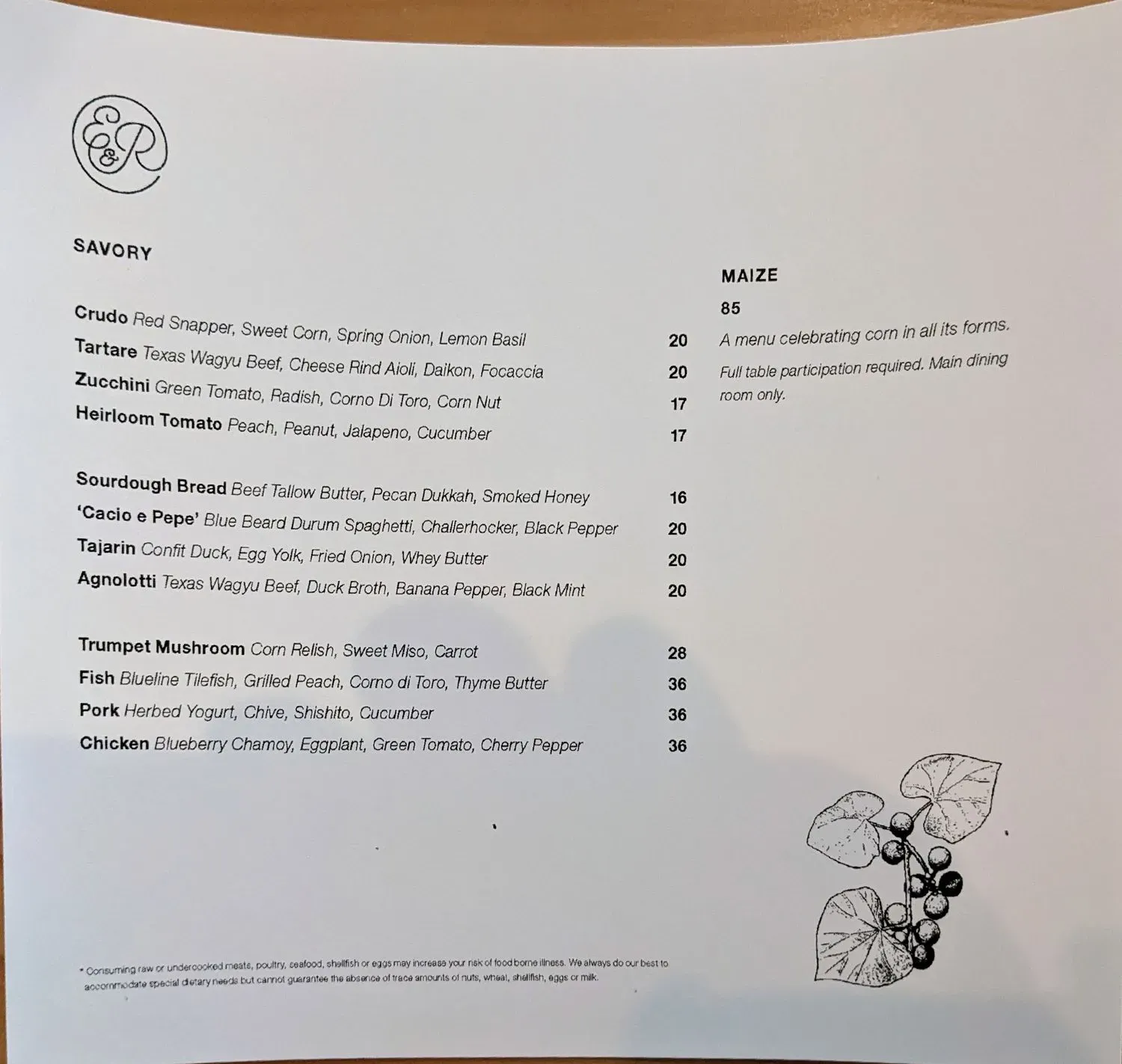 Menu 4