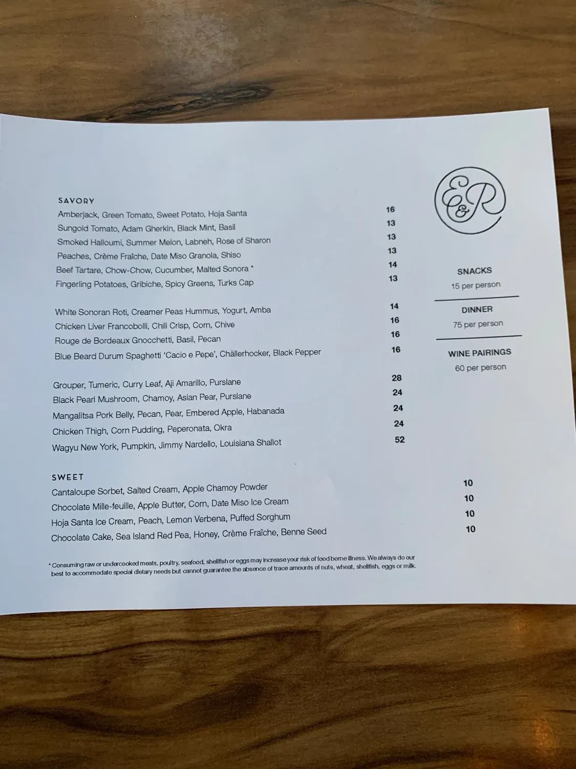 Menu 6