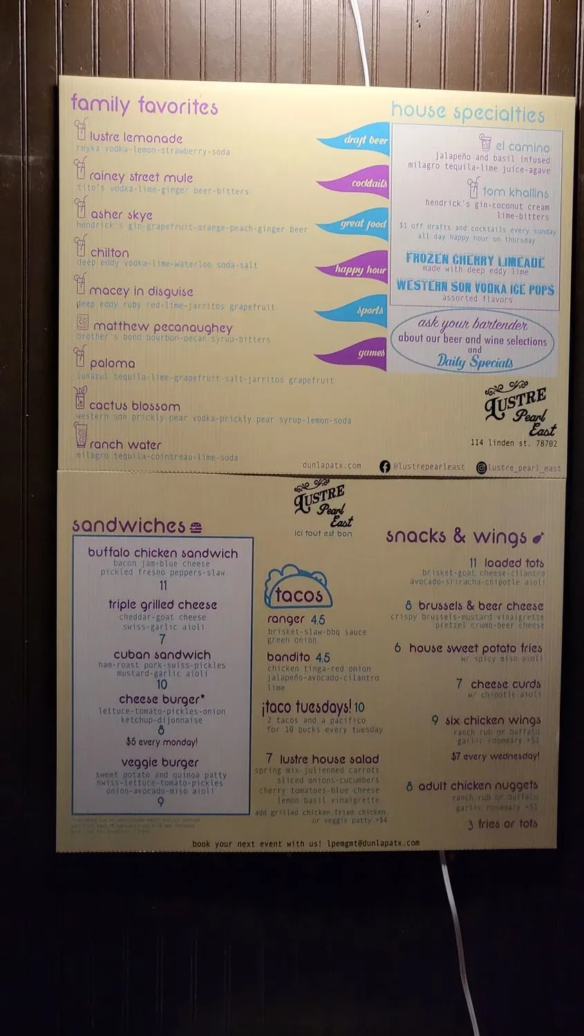 Menu 2