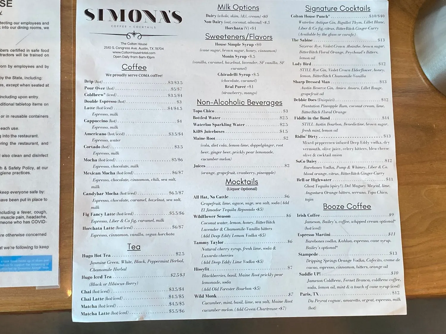 Menu 1