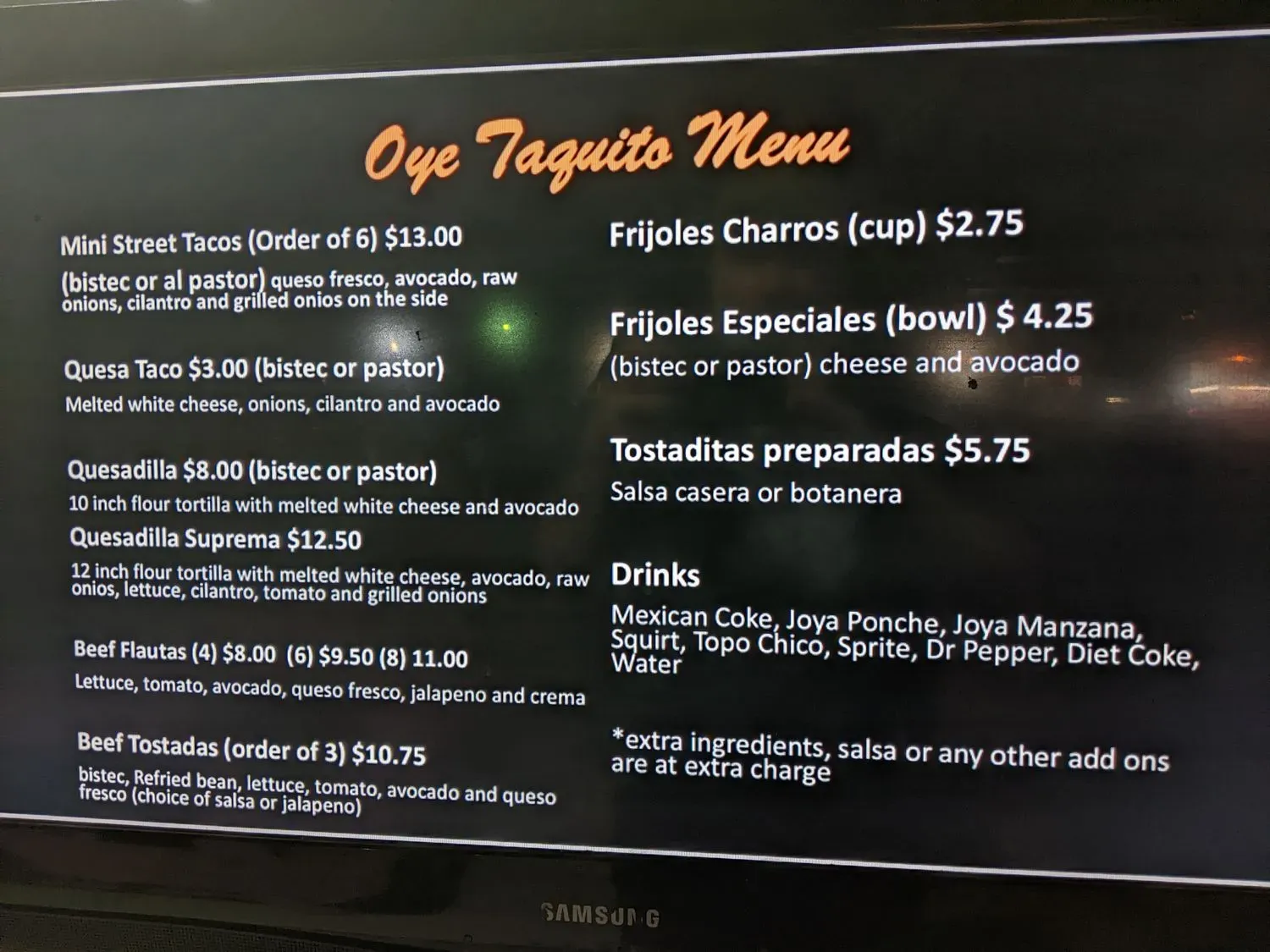 Menu 1