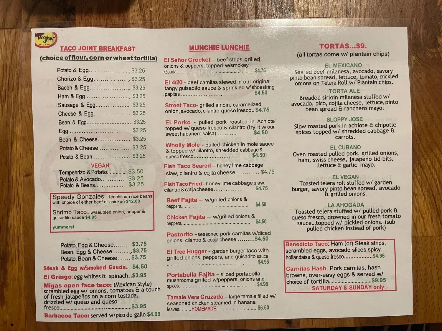 Menu 5