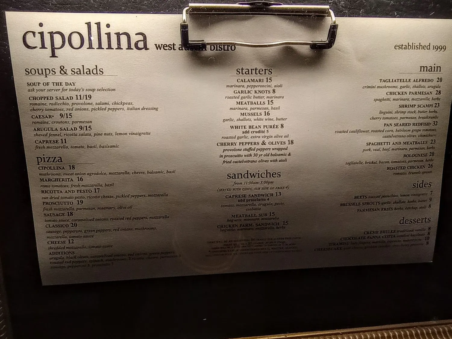 Menu 3