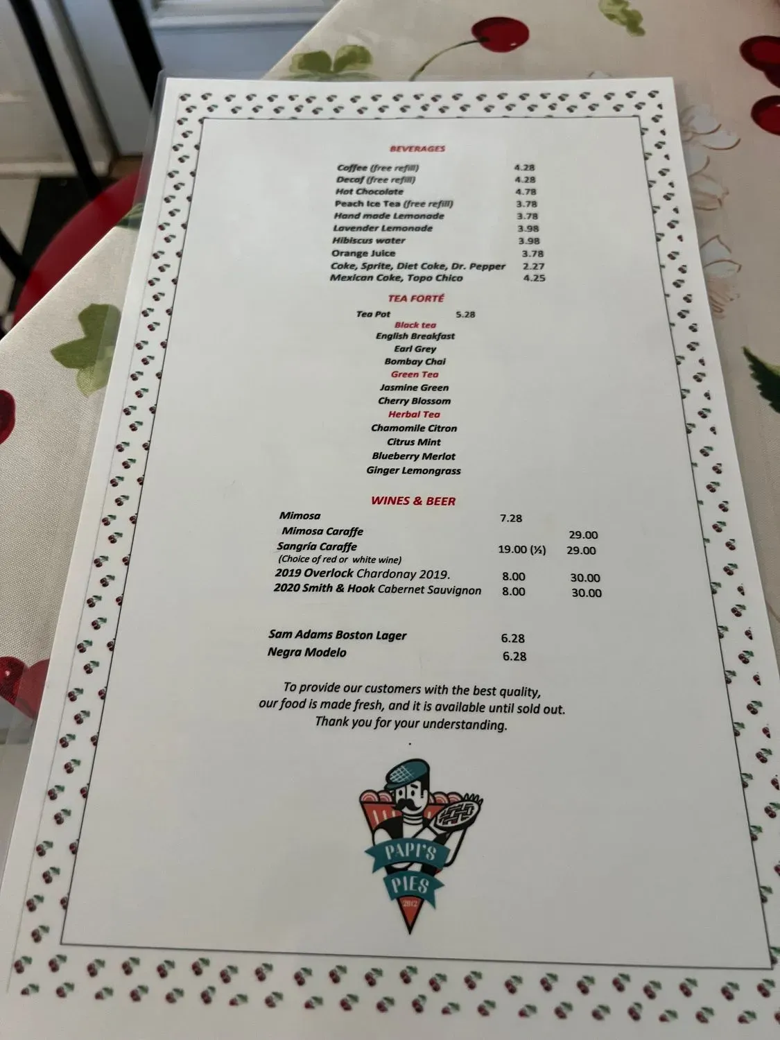 Menu 3