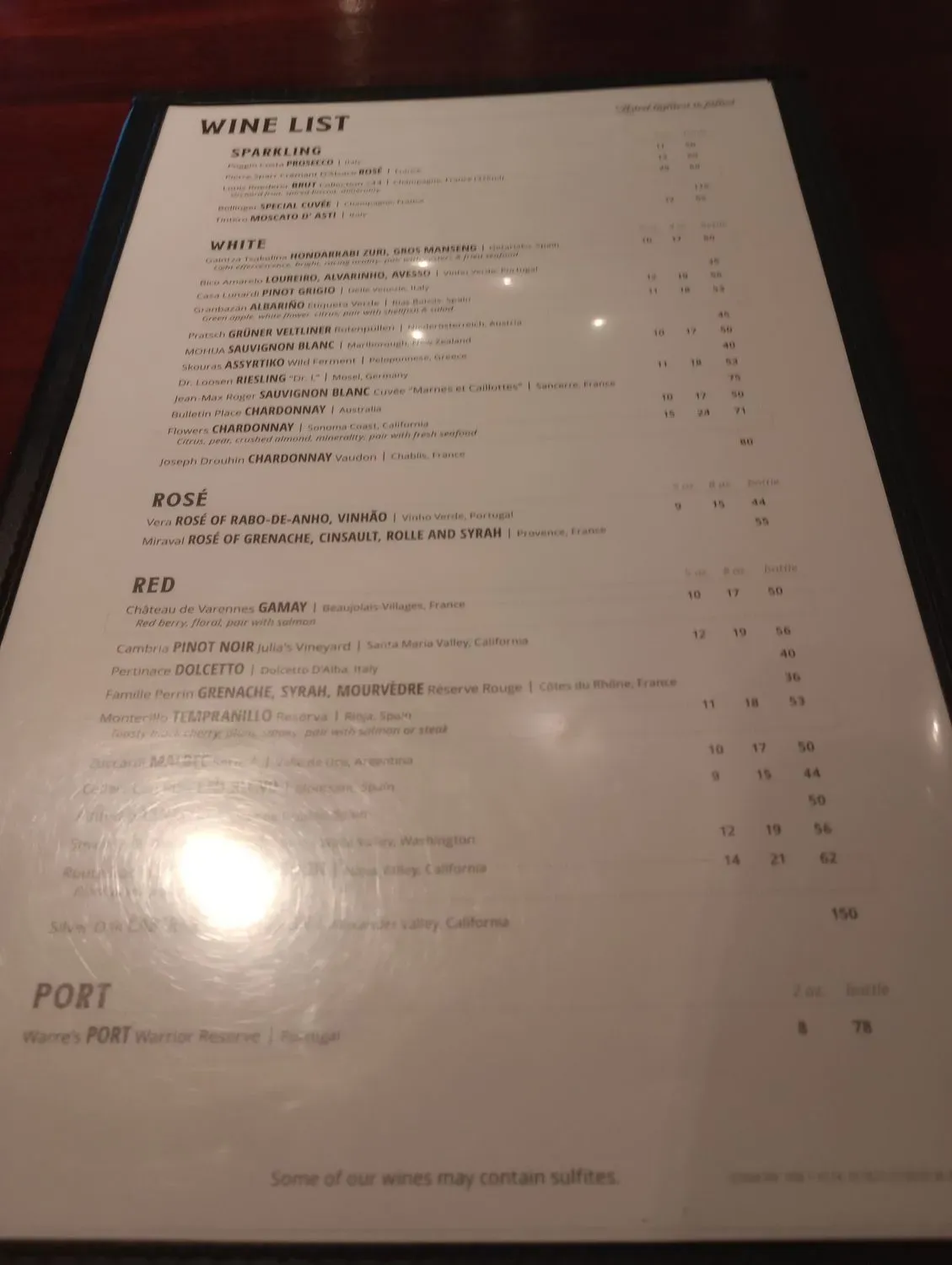 Menu 5