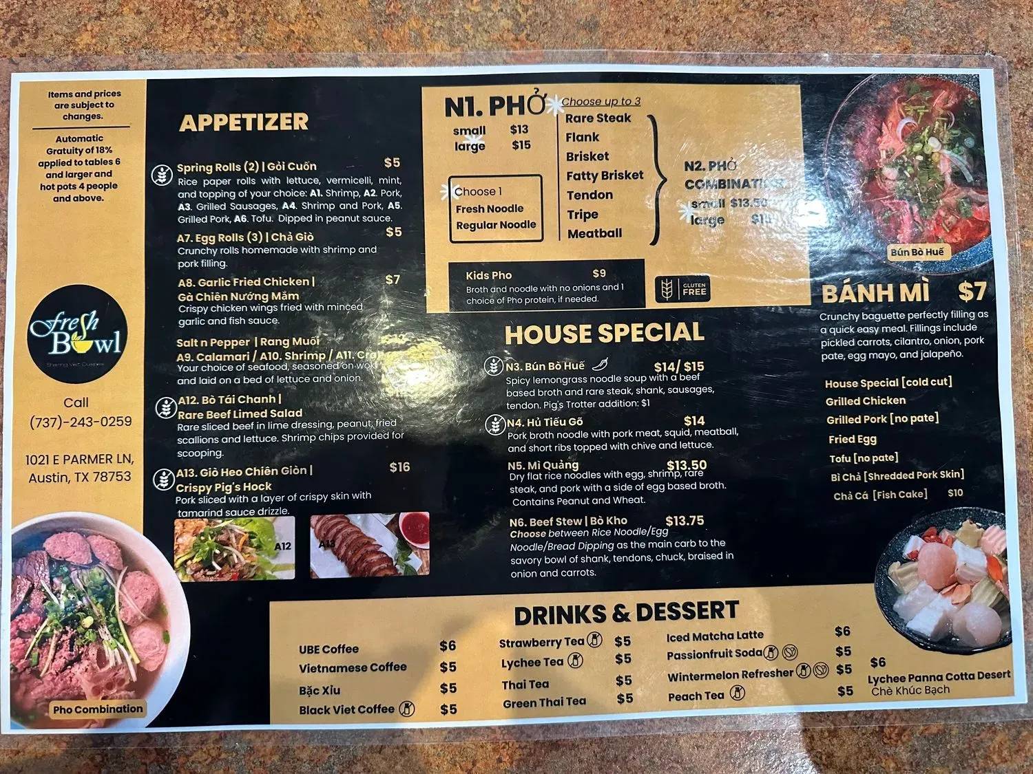 Menu 5