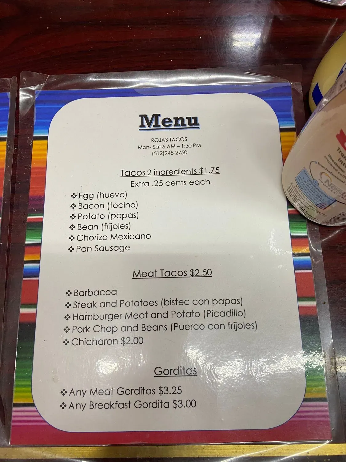 Menu 4