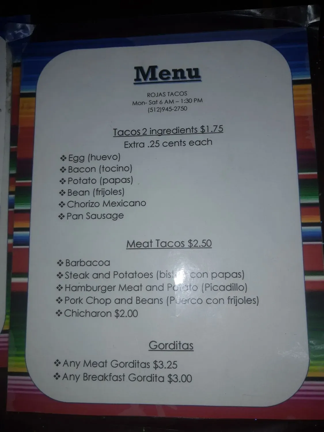 Menu 2