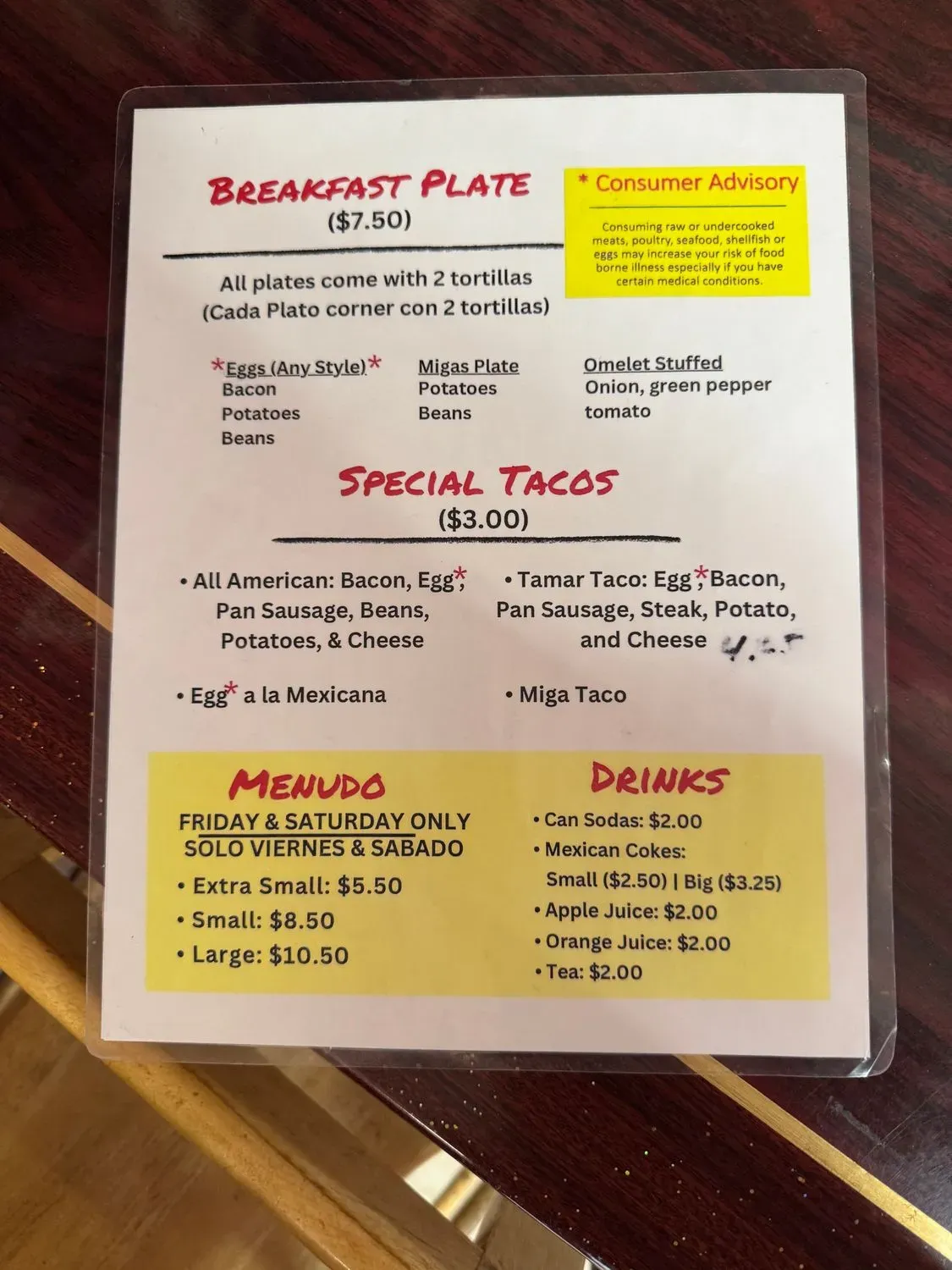 Menu 2