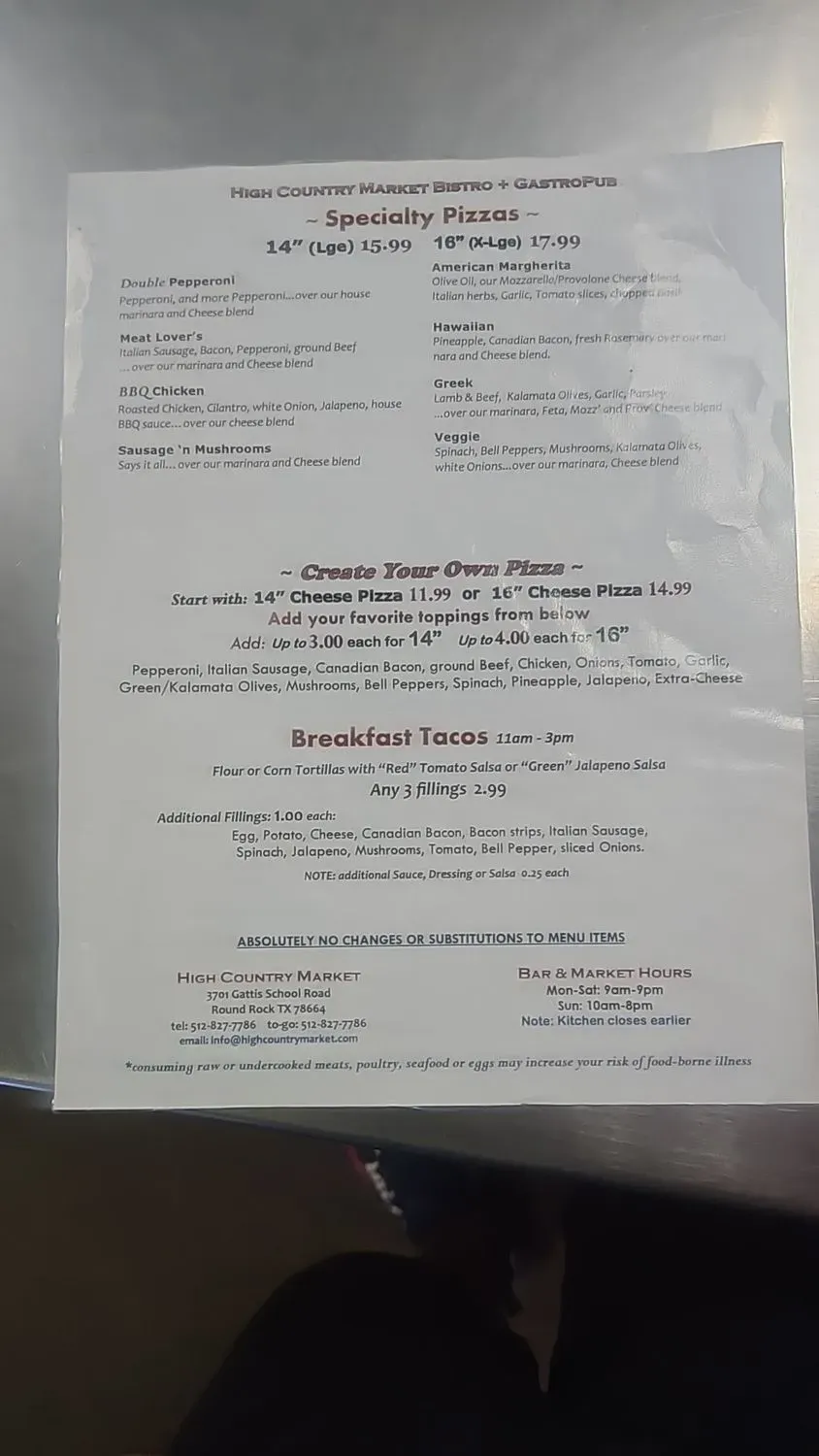 Menu 1