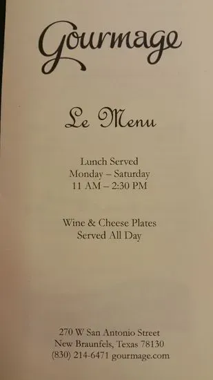 Menu 1