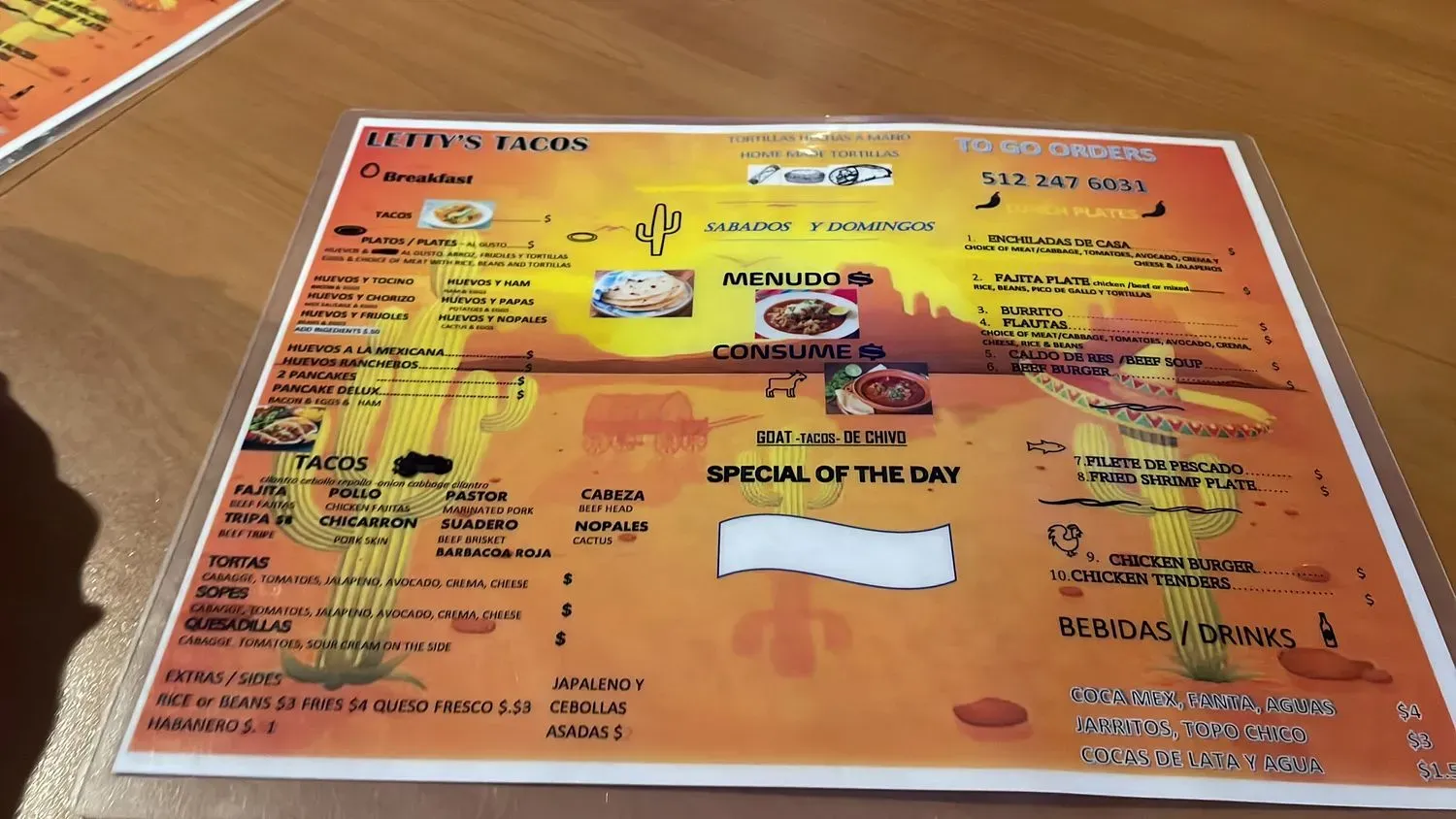 Menu 1