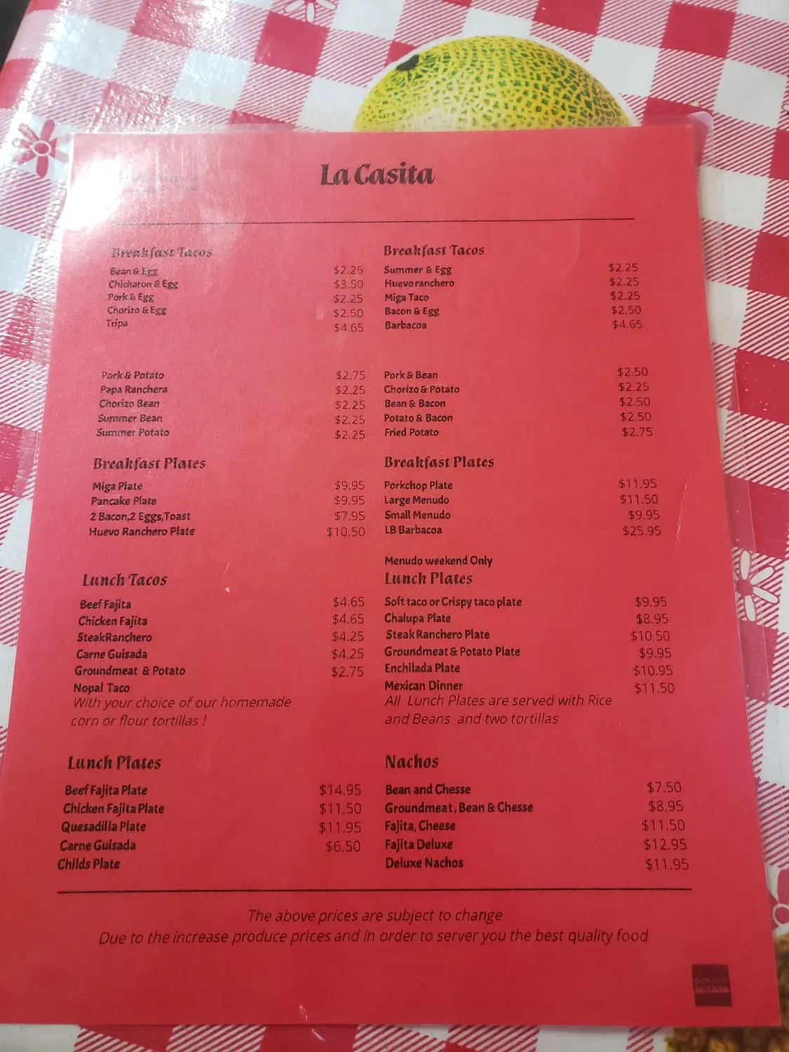 Menu 2