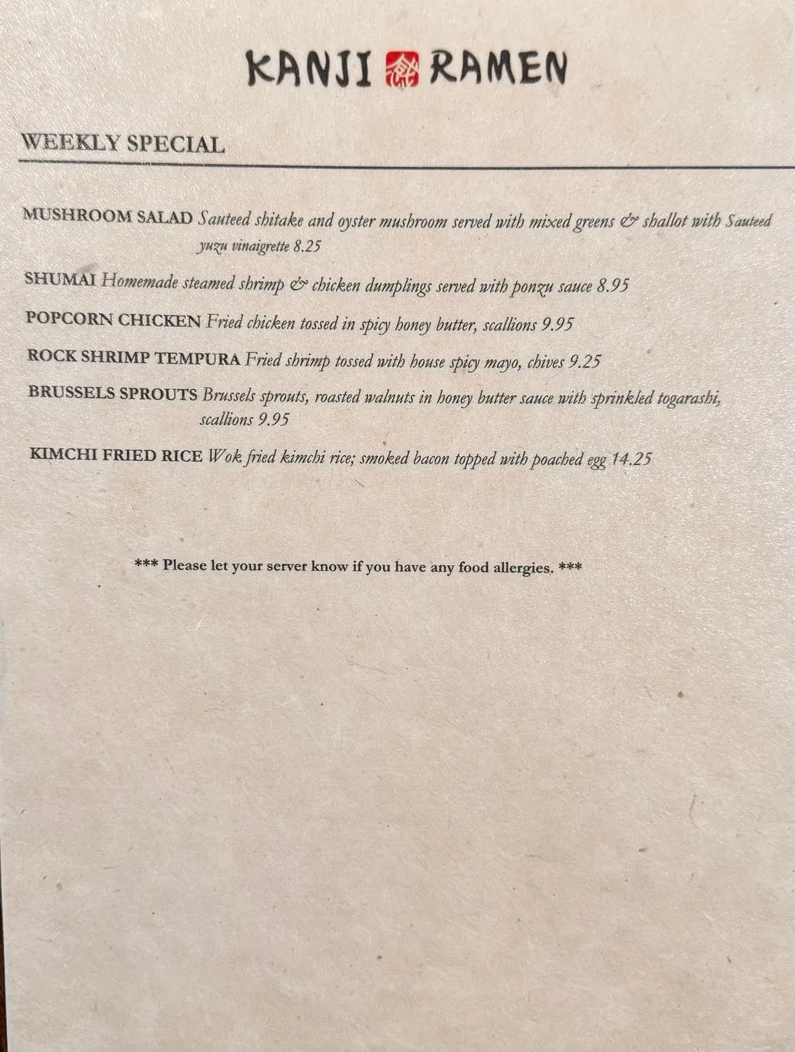 Menu 2