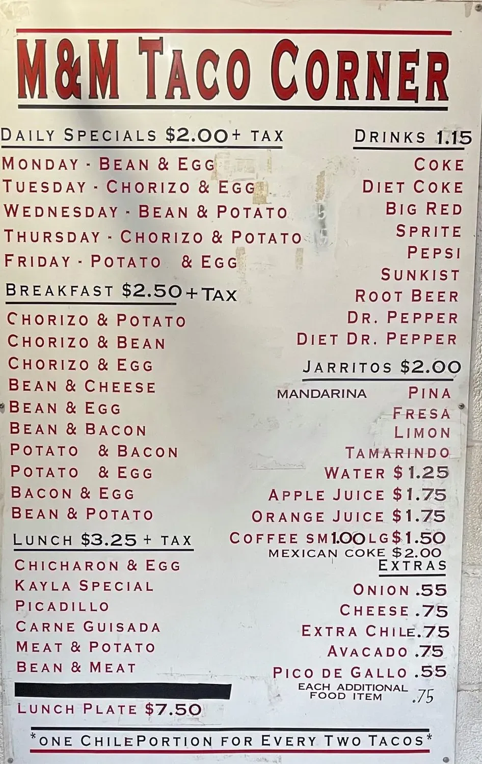 Menu 1