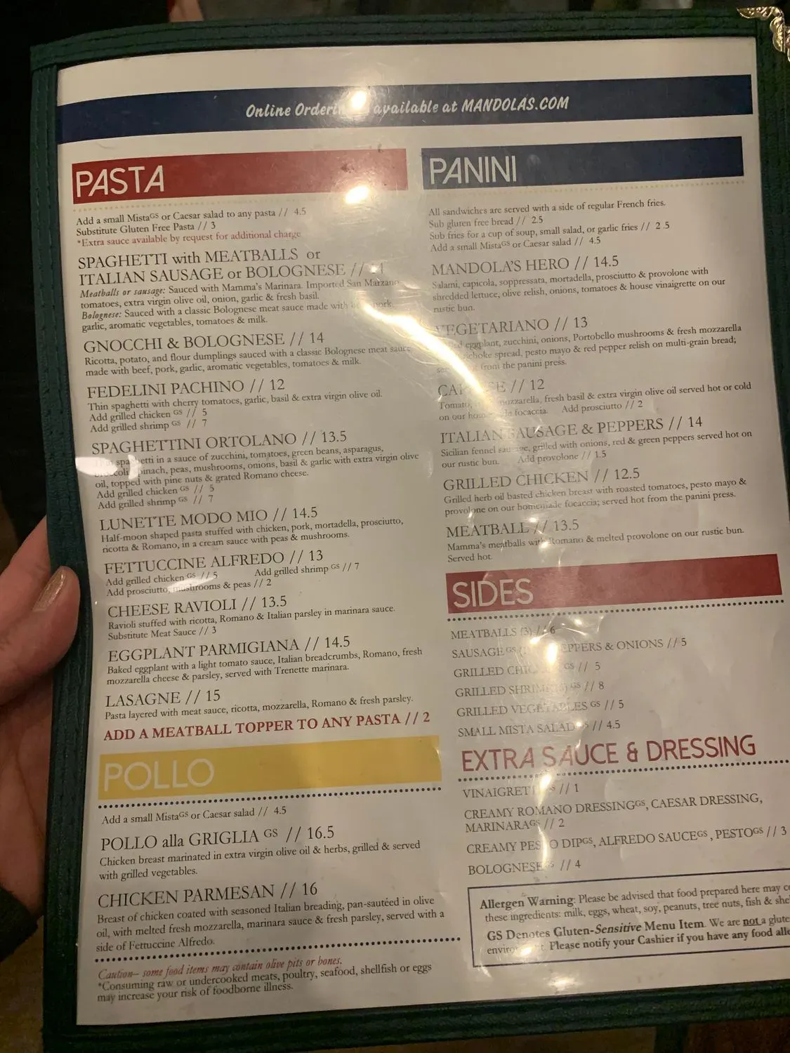 Menu 6