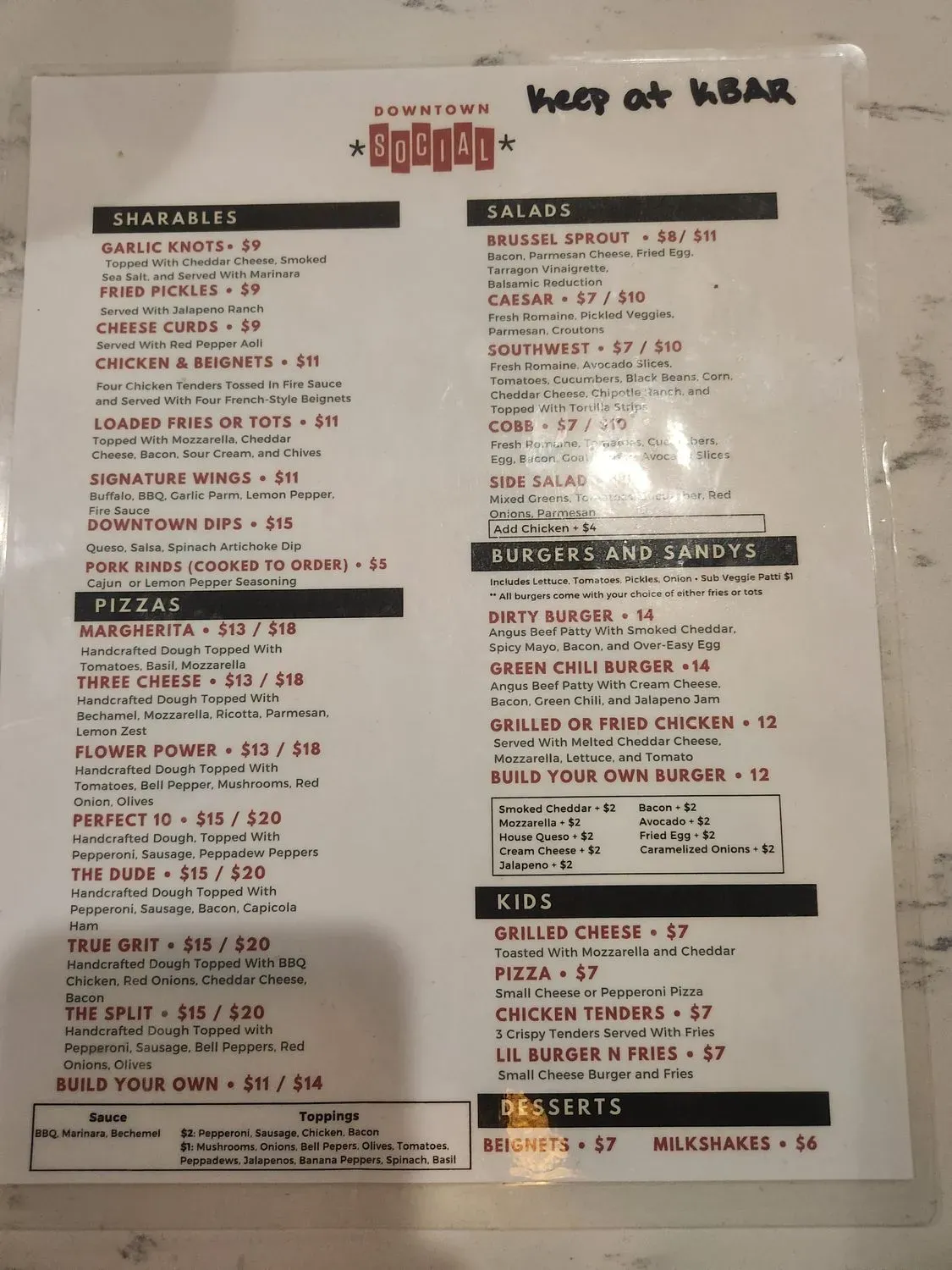 Menu 1