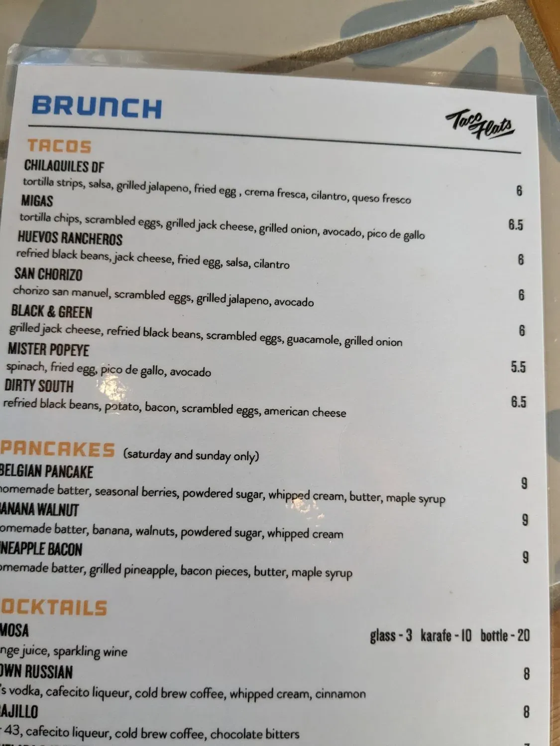 Menu 6