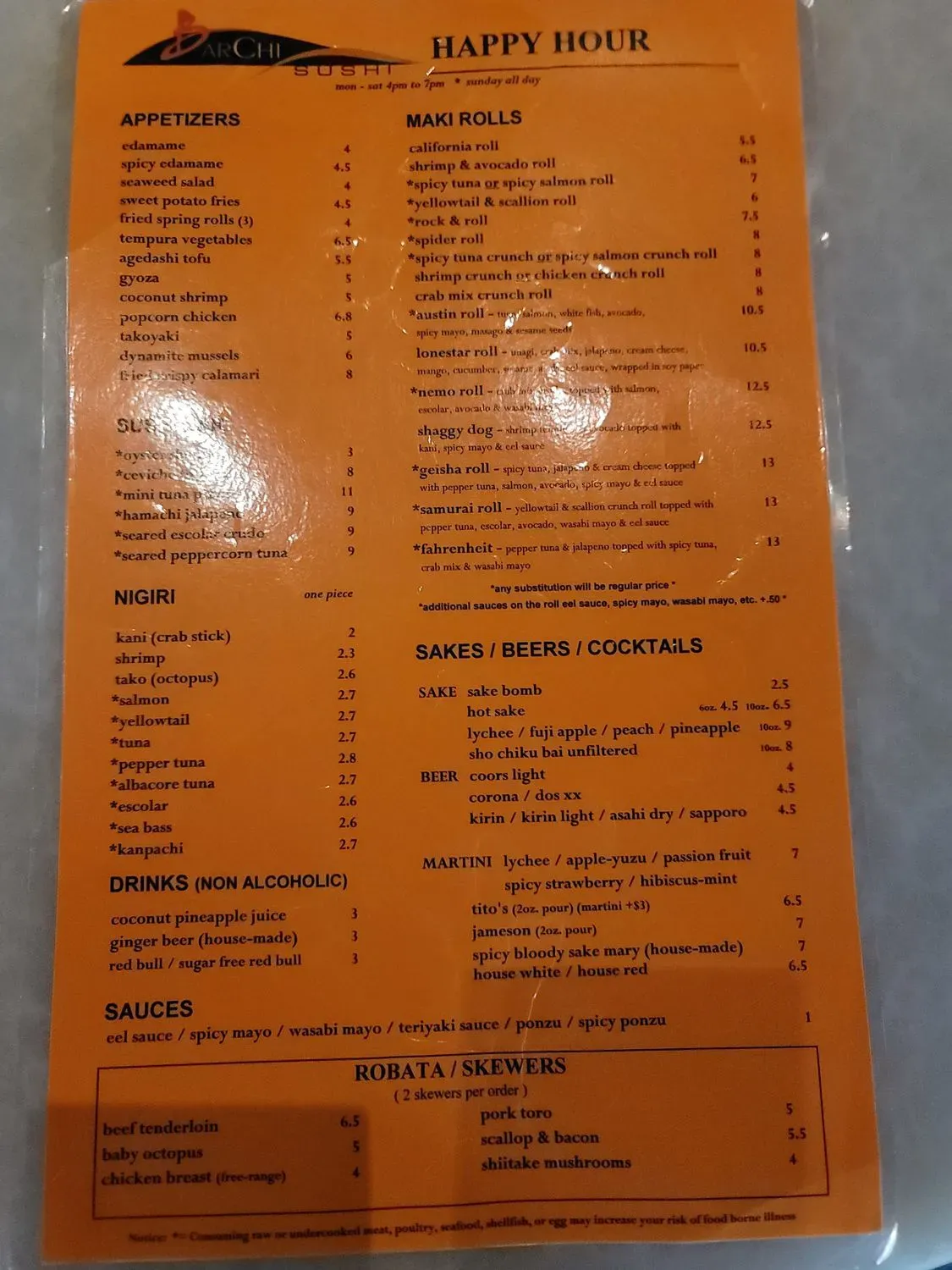 Menu 2