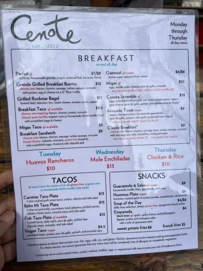 Menu 6