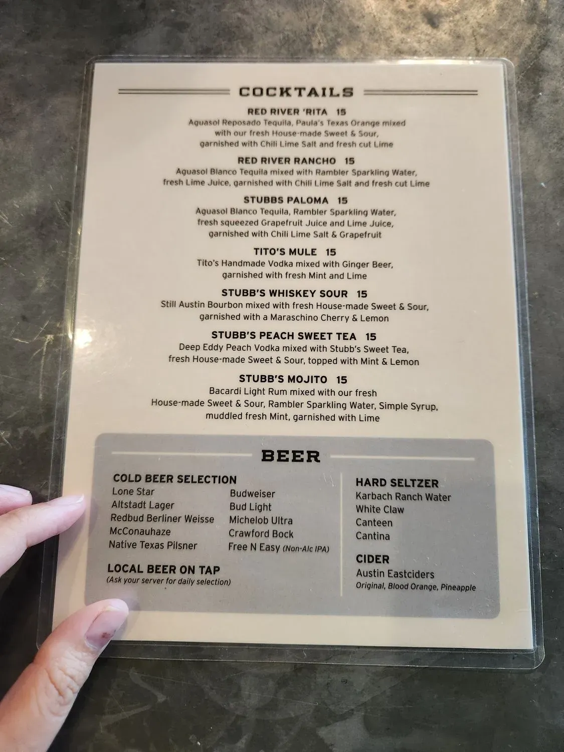 Menu 6