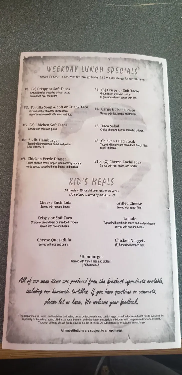 Menu 5