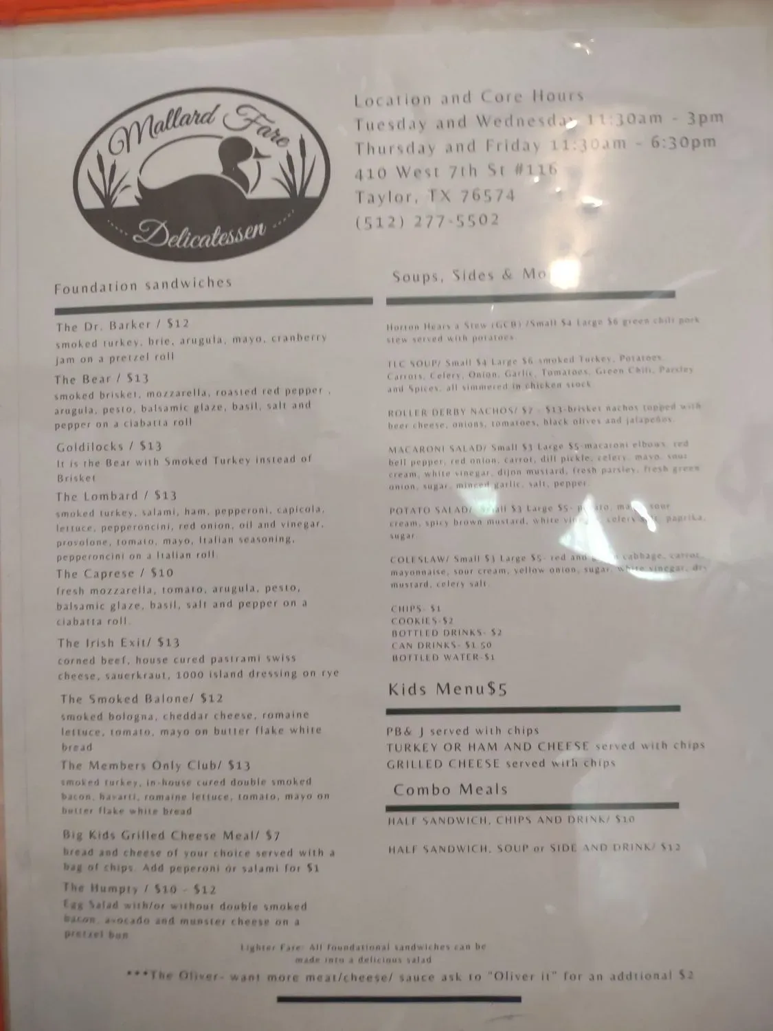 Menu 2