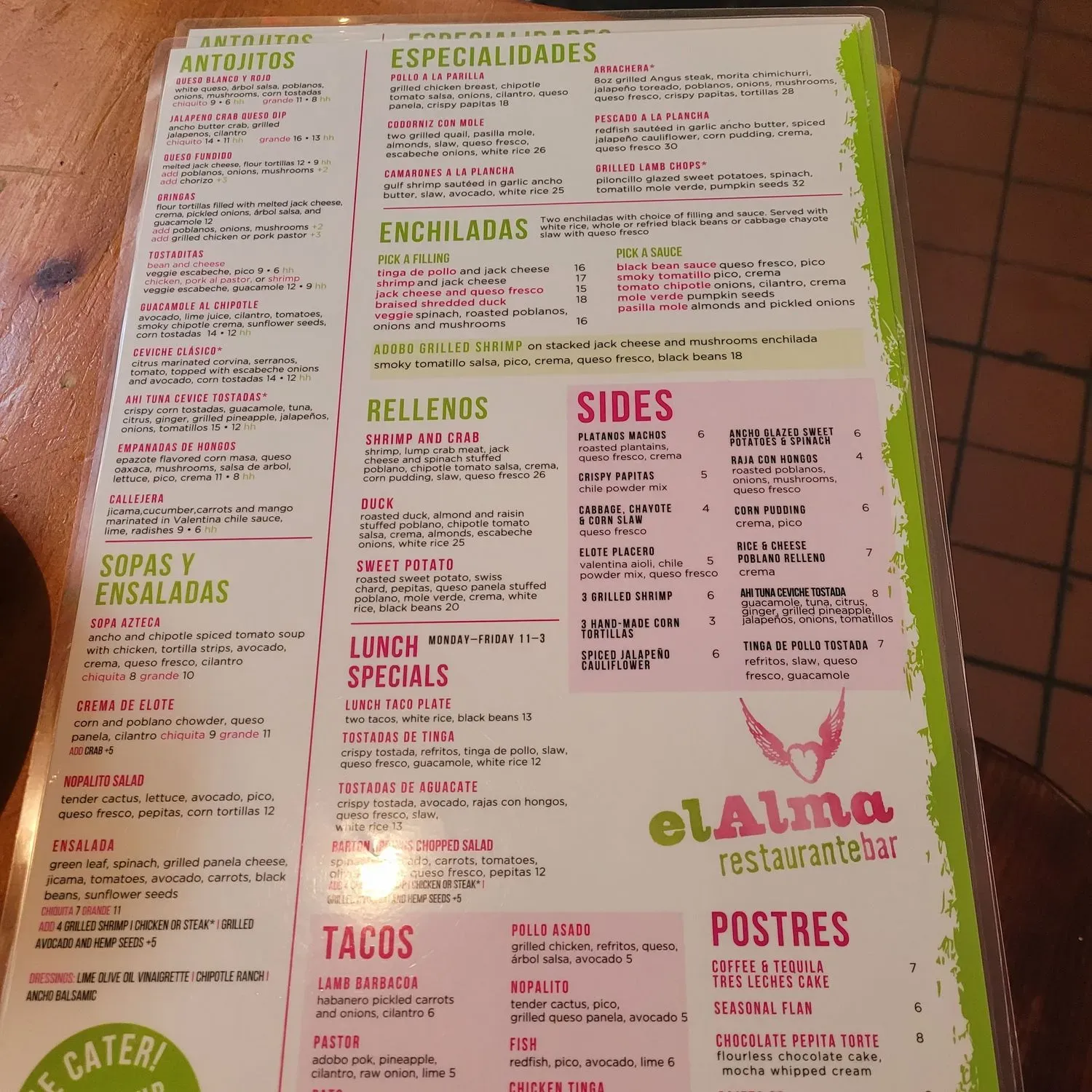 Menu 5