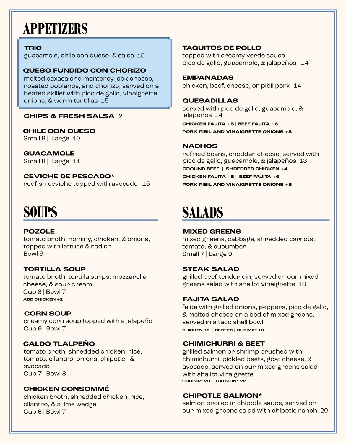 Menu 2