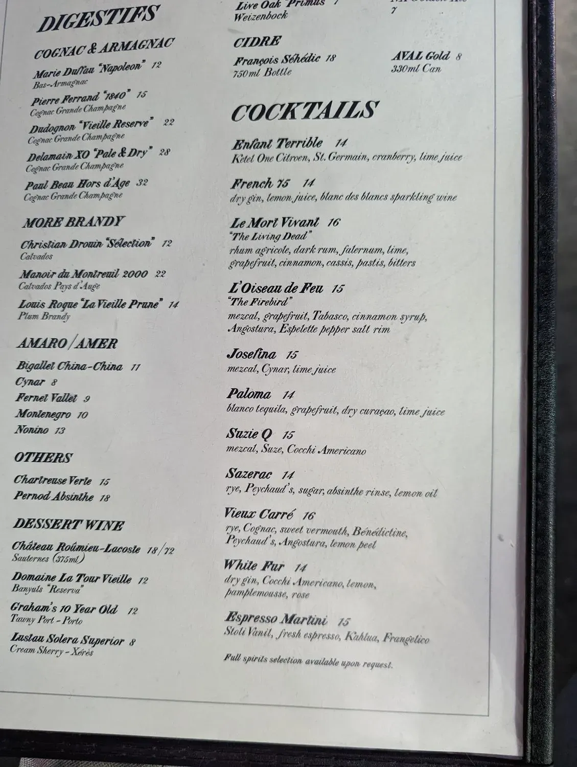 Menu 6