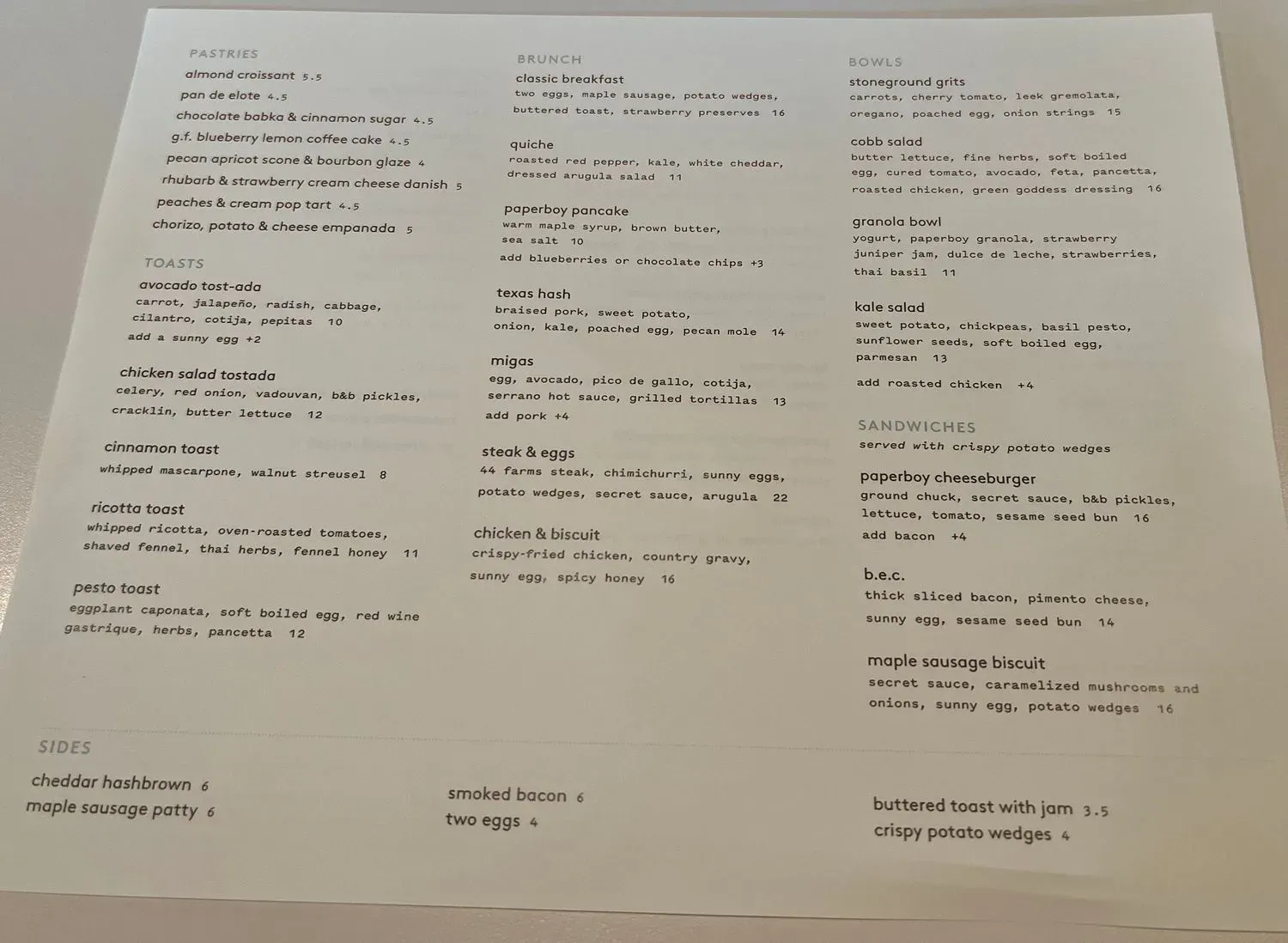 Menu 4