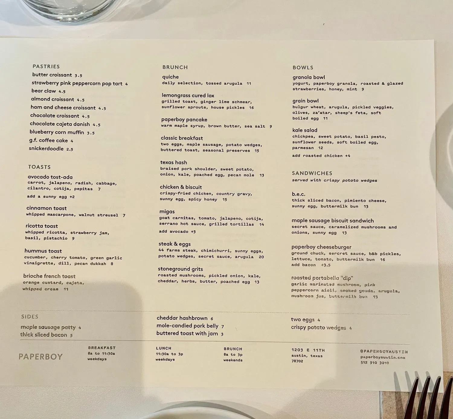 Menu 1