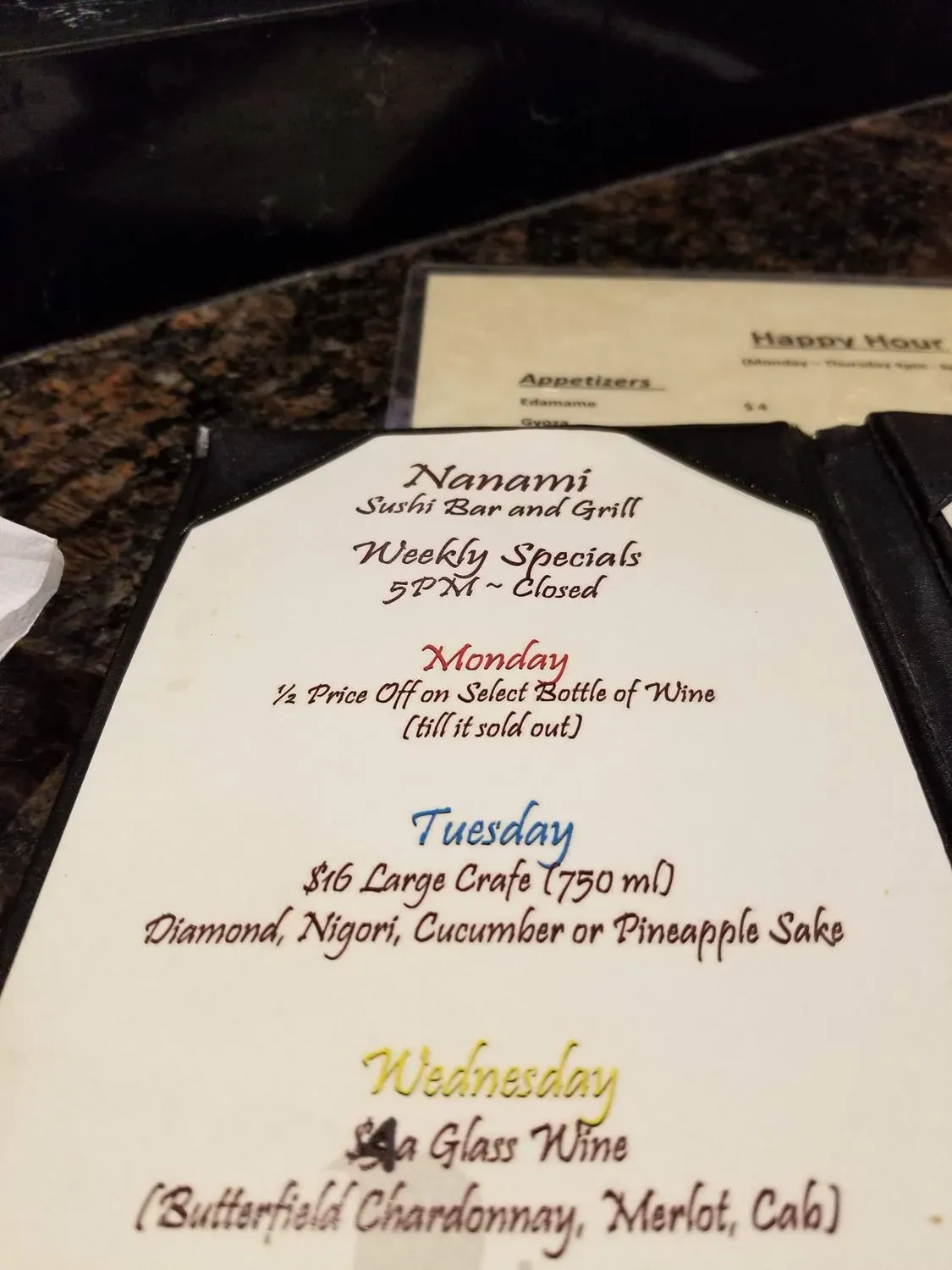 Menu 2