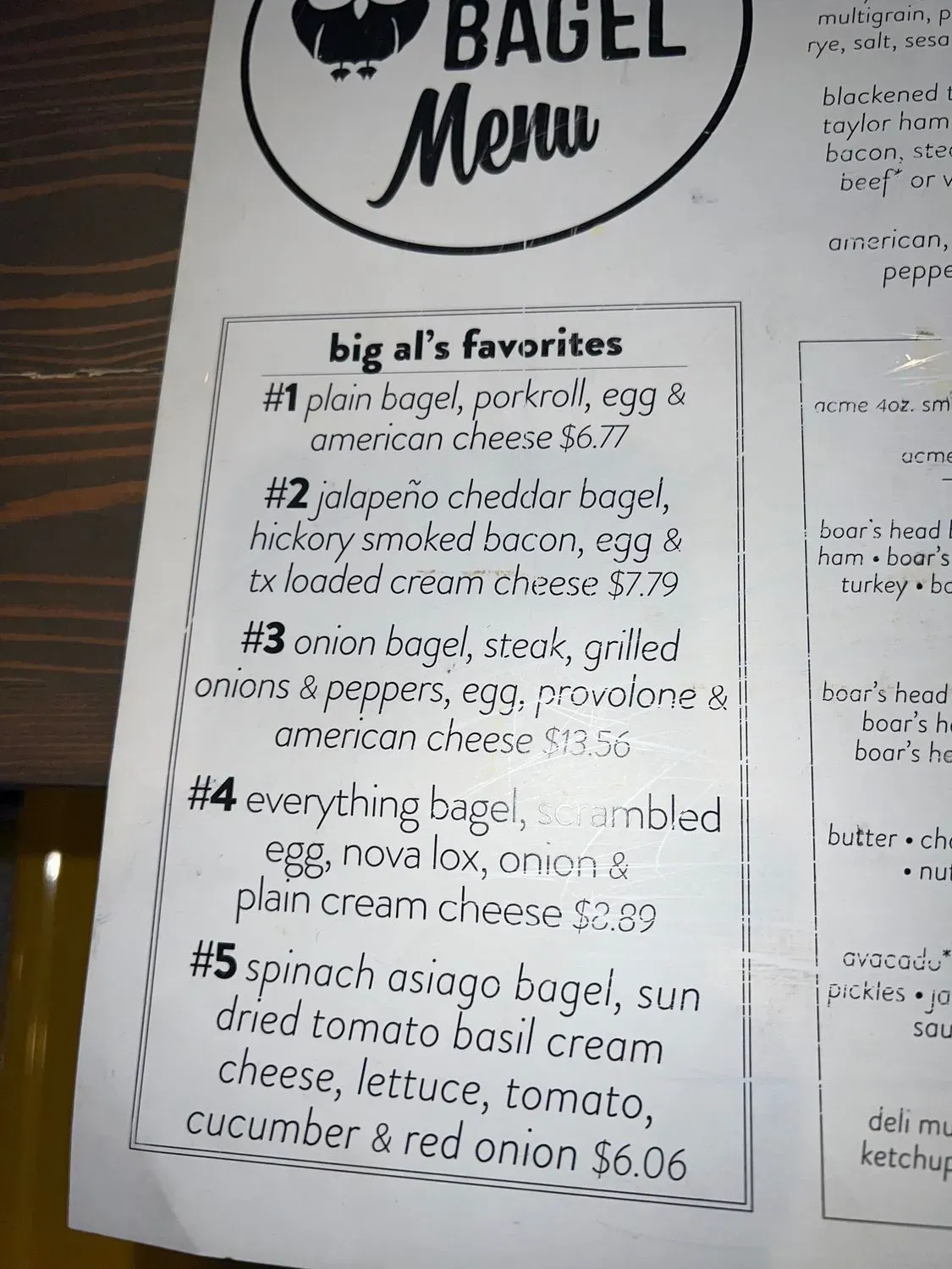 Menu 5