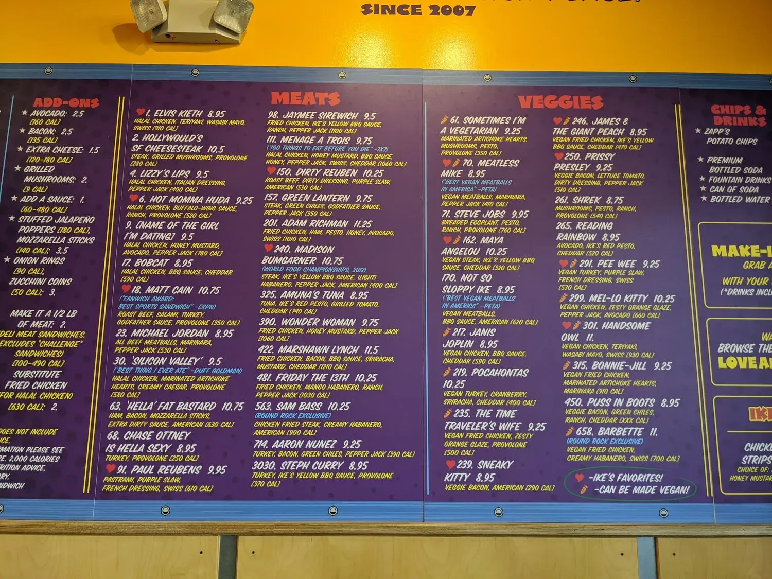 Menu 5