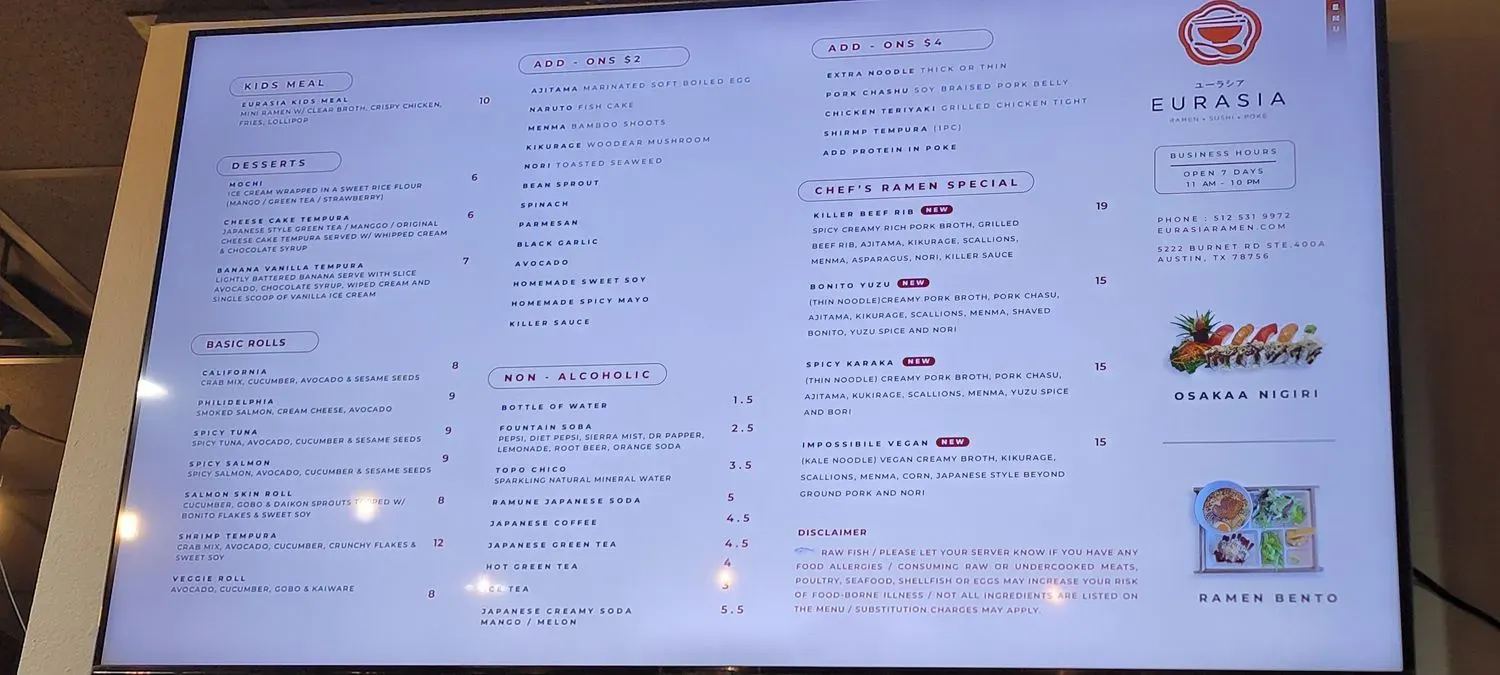 Menu 5