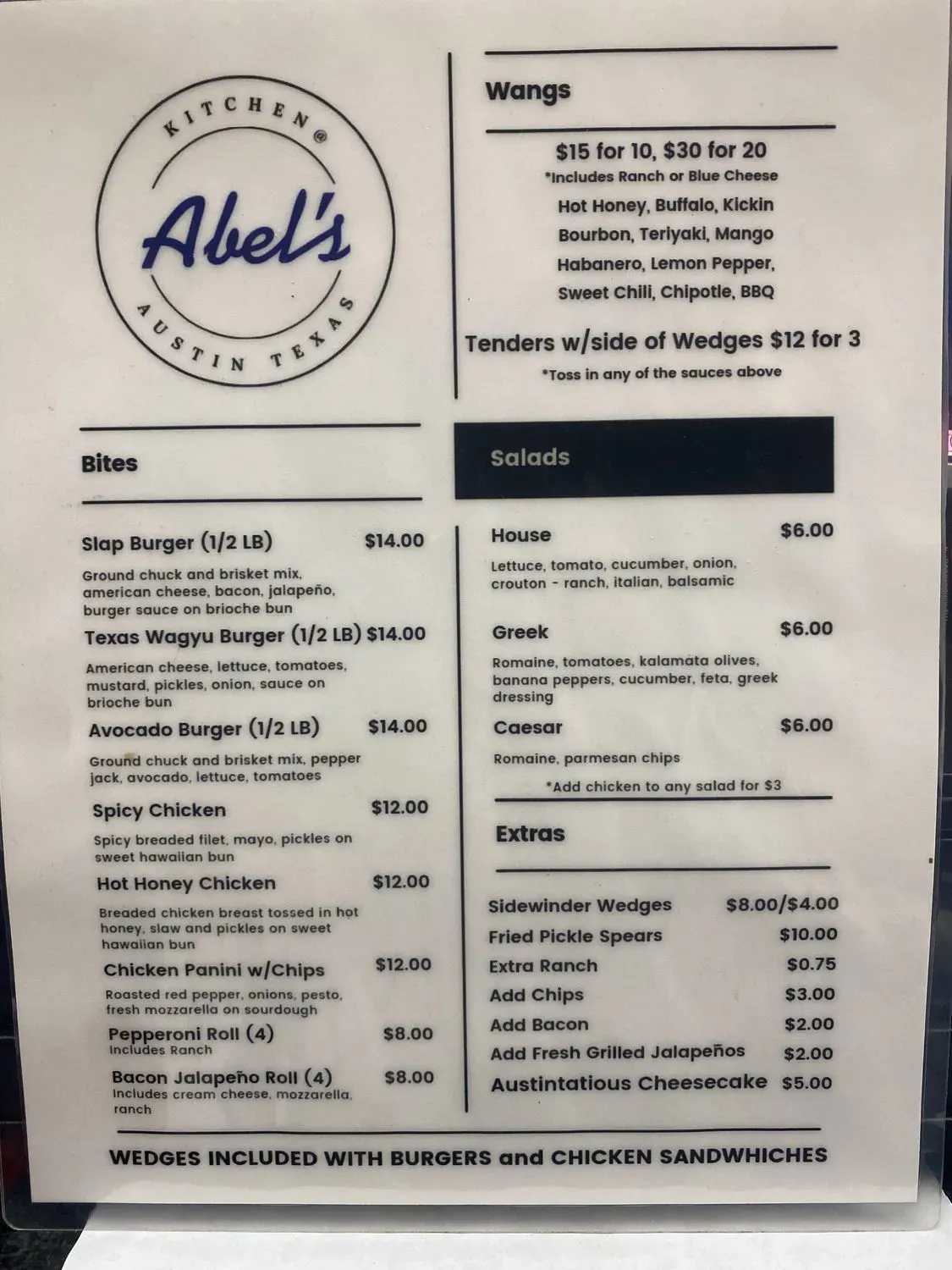 Menu 1