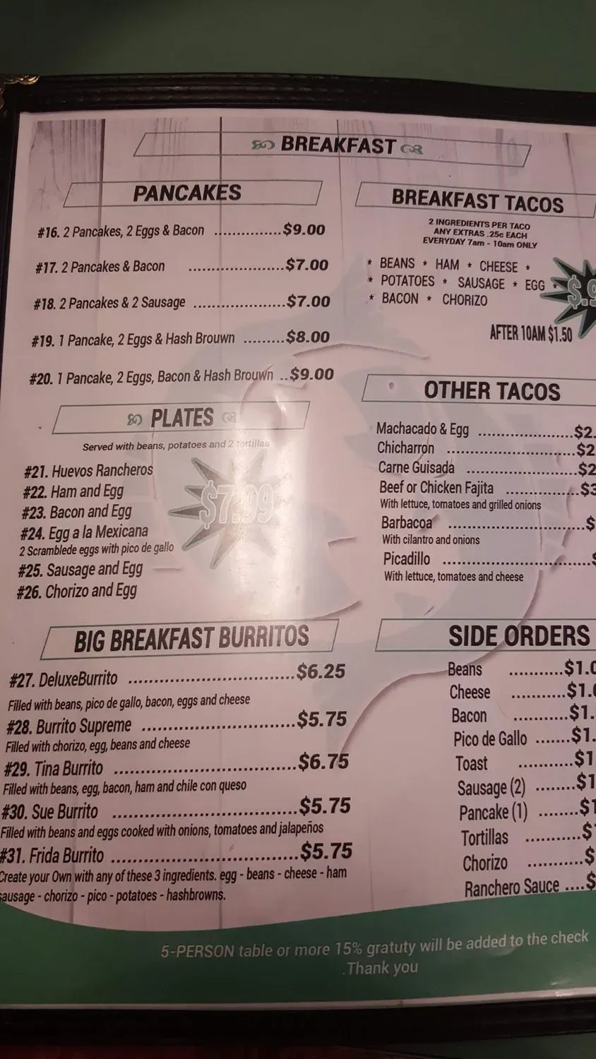 Menu 5