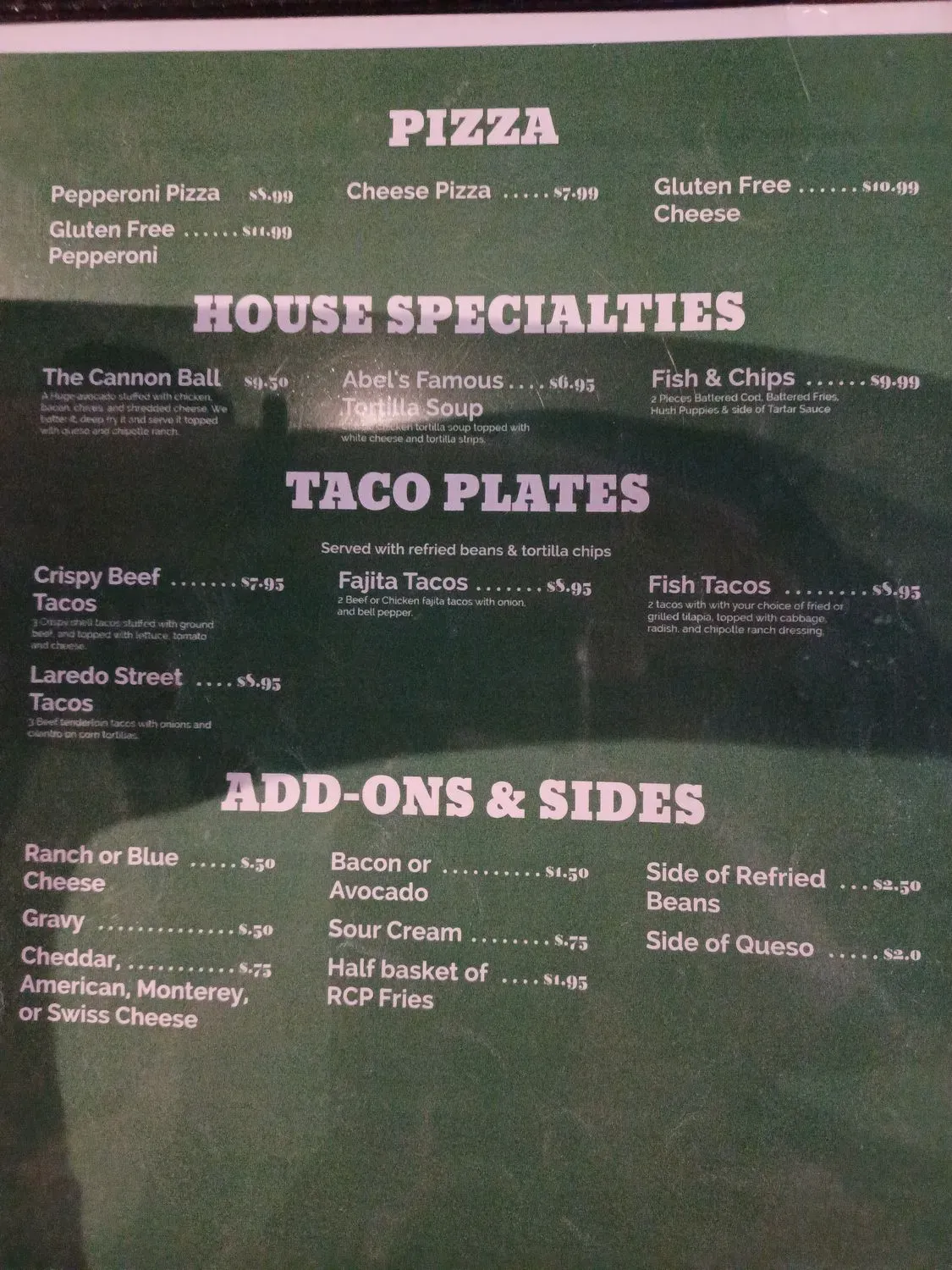 Menu 3