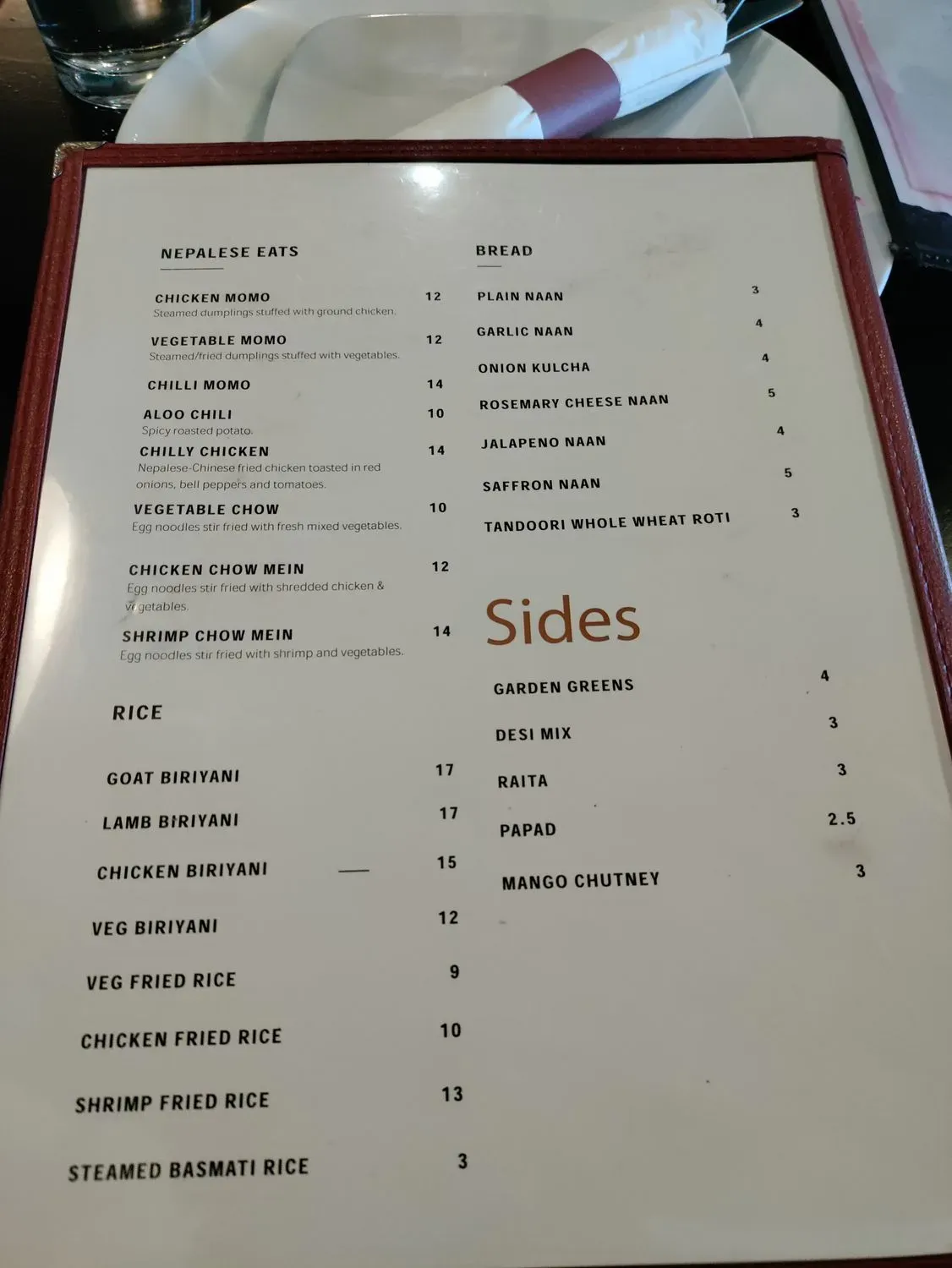 Menu 2