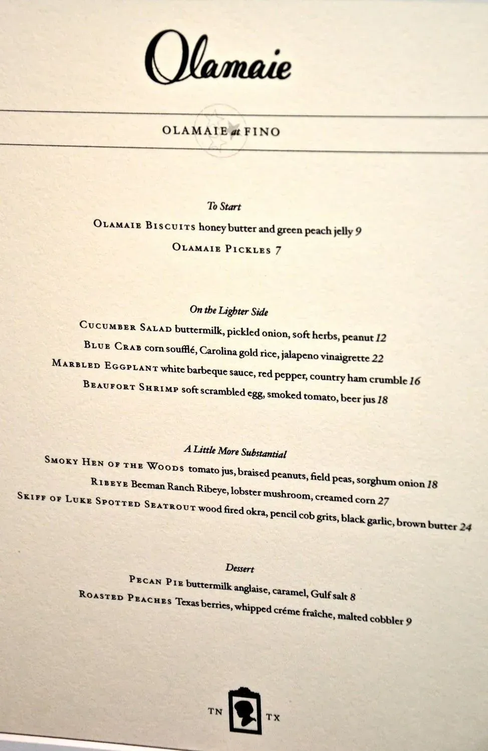 Menu 5