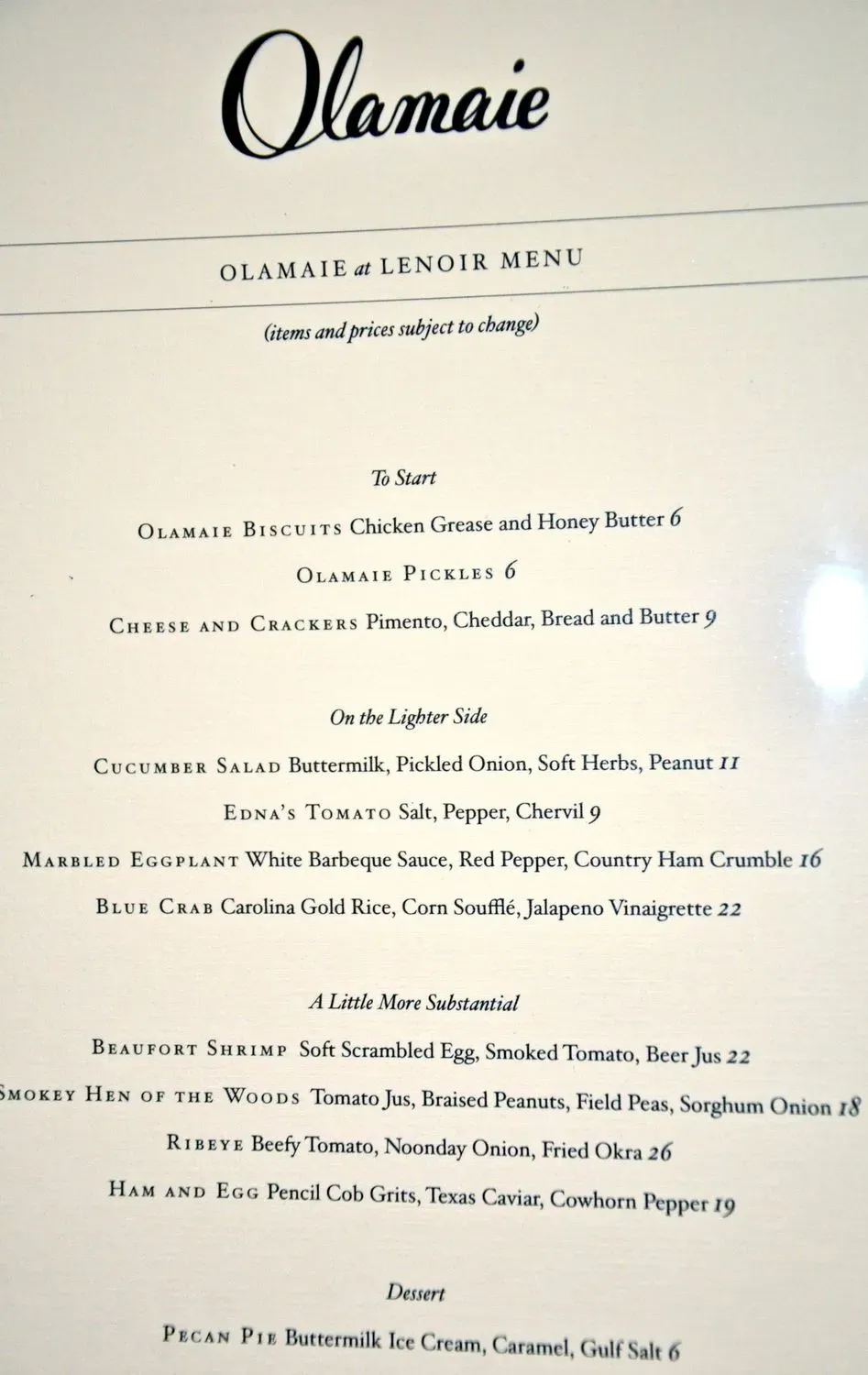 Menu 6