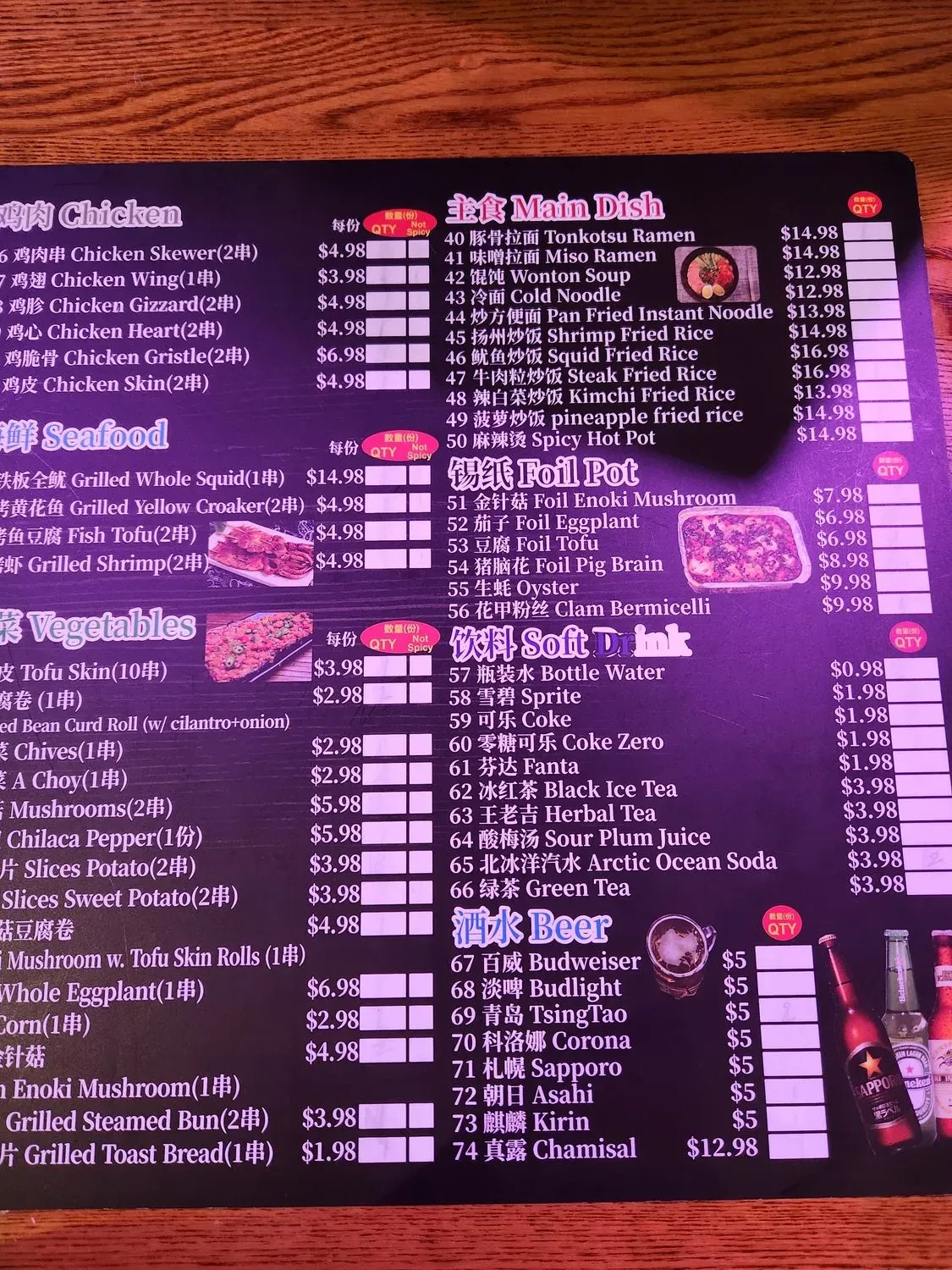 Menu 6