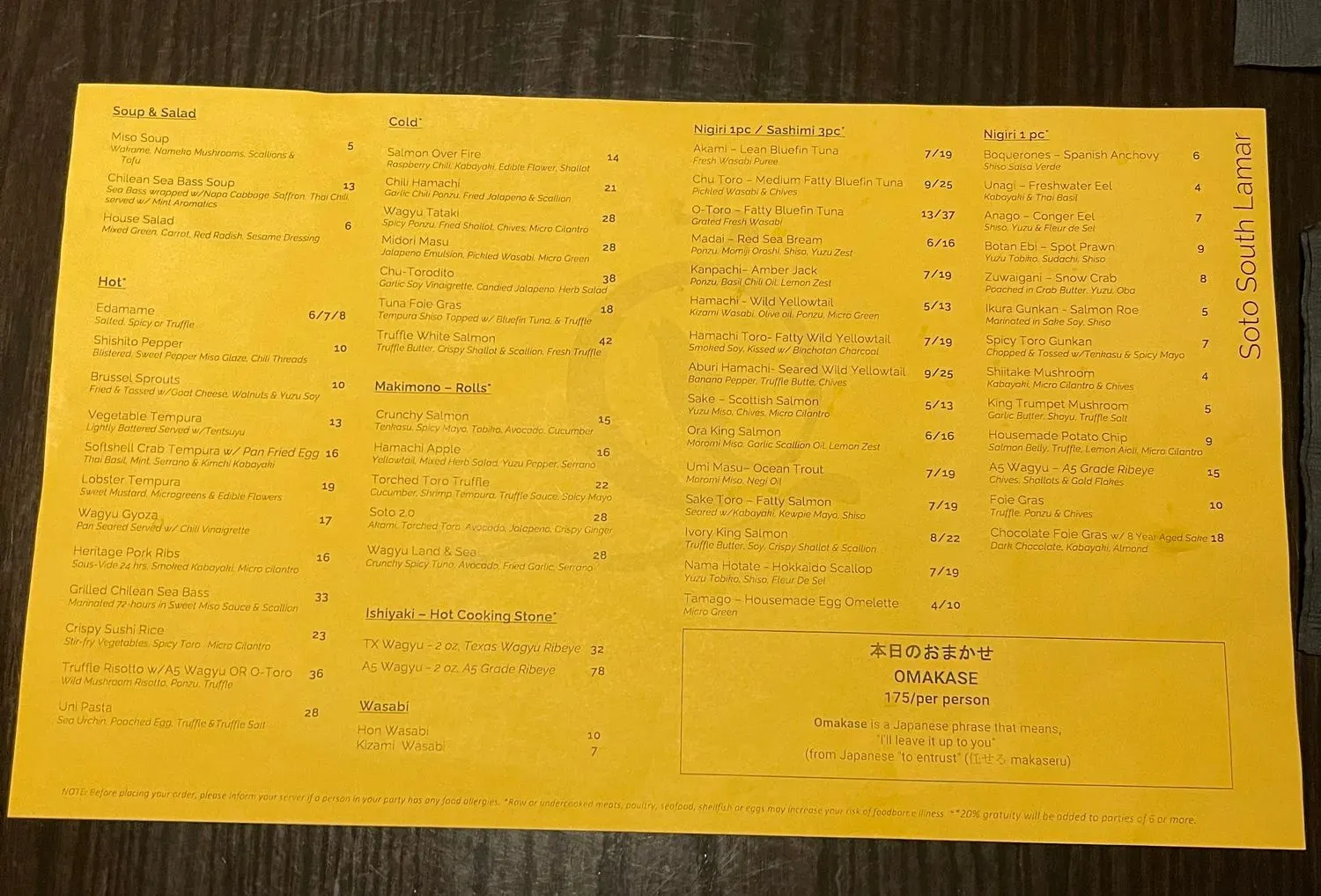 Menu 4