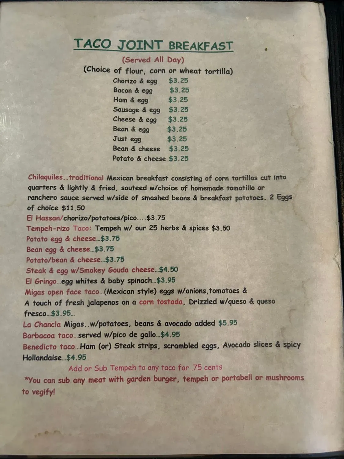 Menu 6