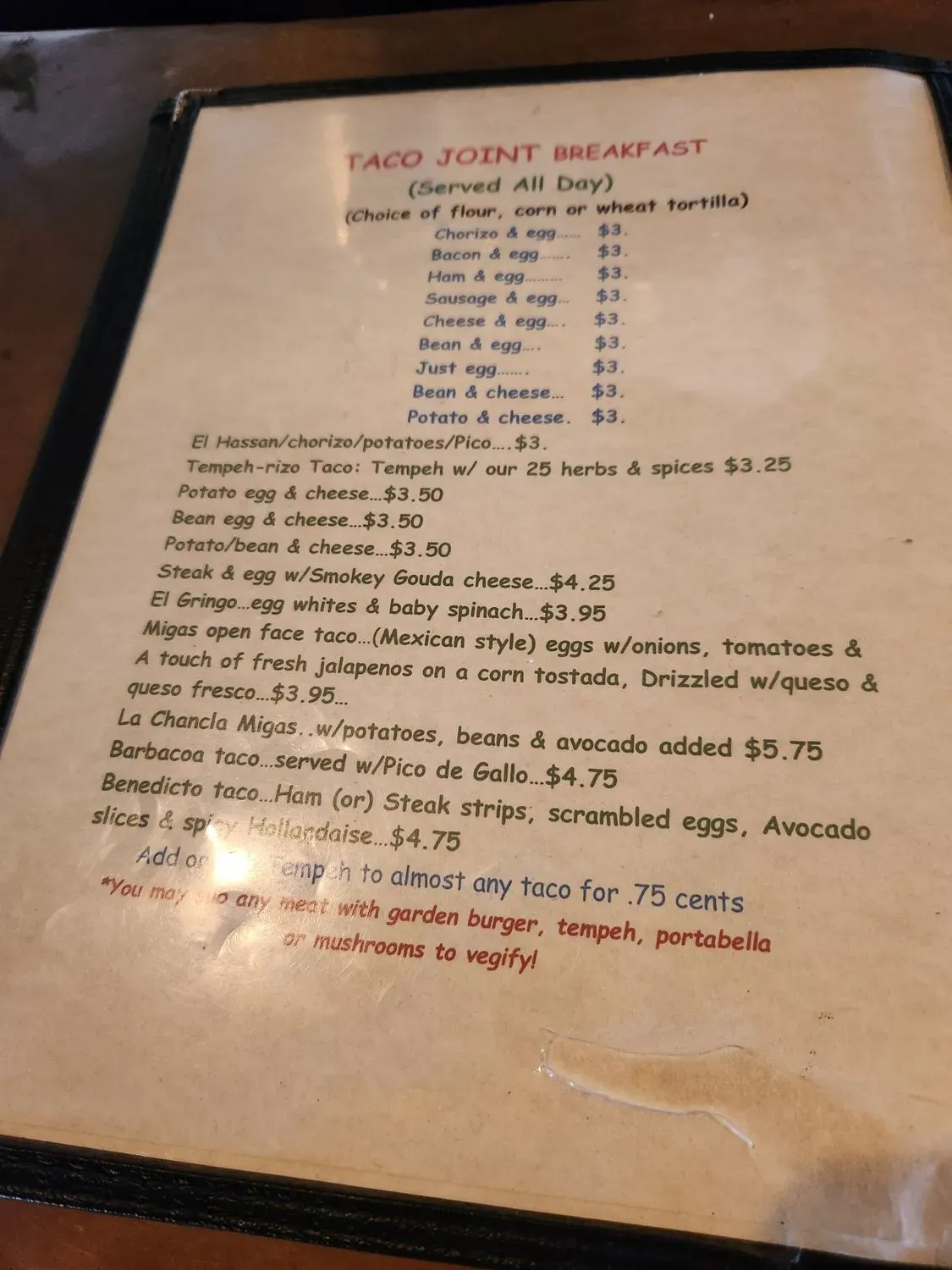 Menu 5