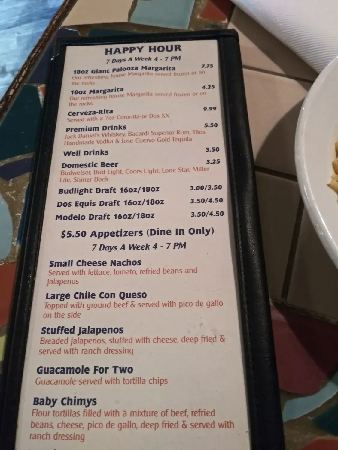 Menu 4