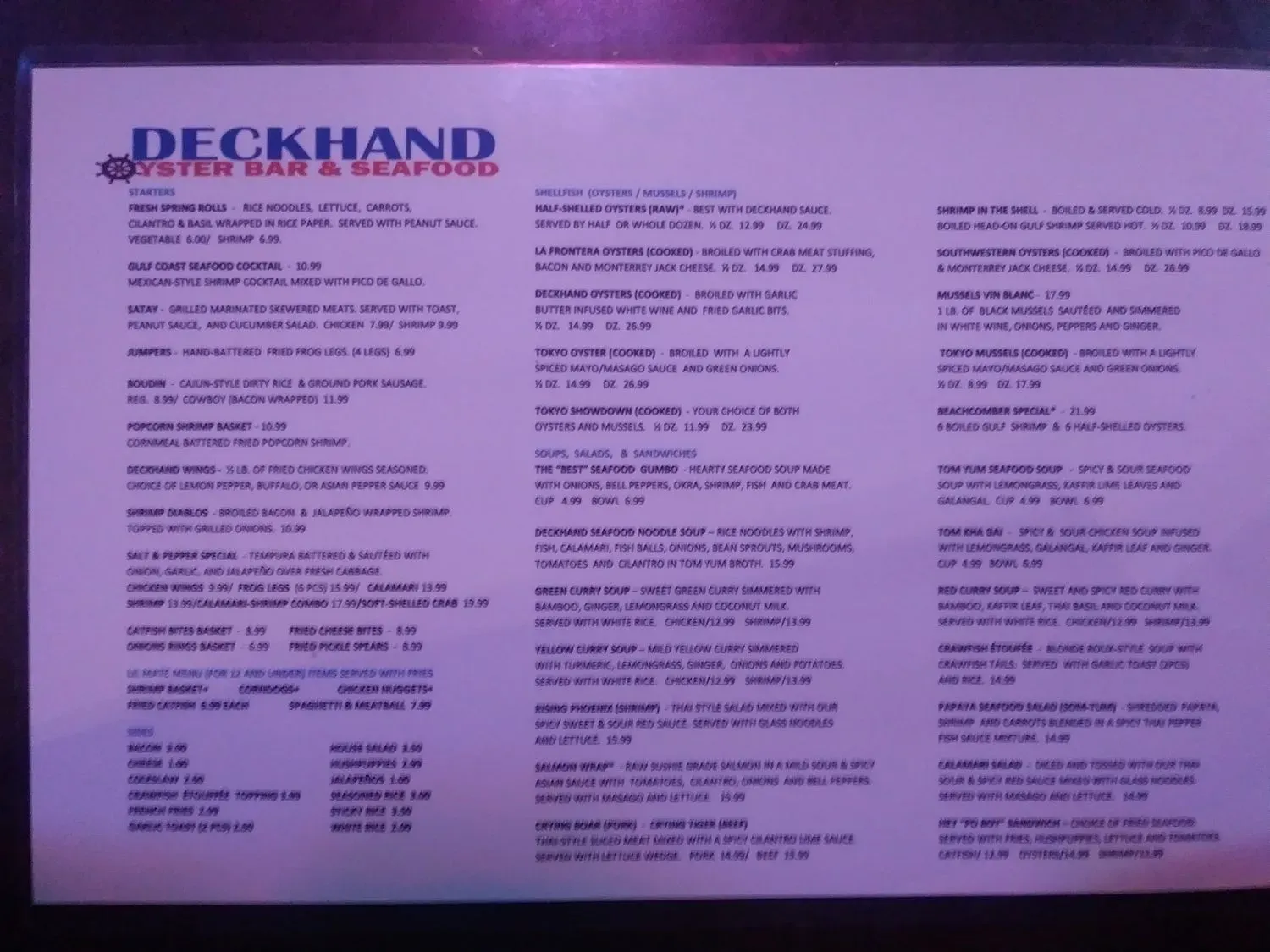 Menu 6